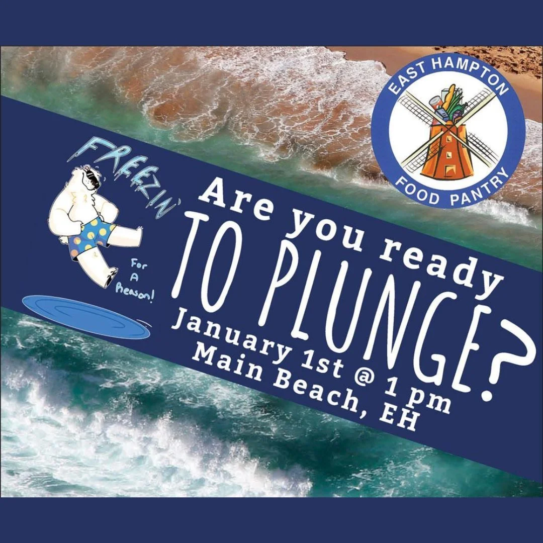 Save the date! 🥶🐻&zwj;❄️ The 𝟐𝟎𝟐𝟔 𝐄𝐚𝐬𝐭 𝐇𝐚𝐦𝐩𝐭𝐨𝐧 𝐏𝐨𝐥𝐚𝐫 𝐏𝐥𝐮𝐧𝐠𝐞 benefitting the East Hampton Food Pantry will take place on Thursday, January 1, 2026 at 📍 Main Beach, EH. Freezin' for a reason, see you there! @east_hampton_fo