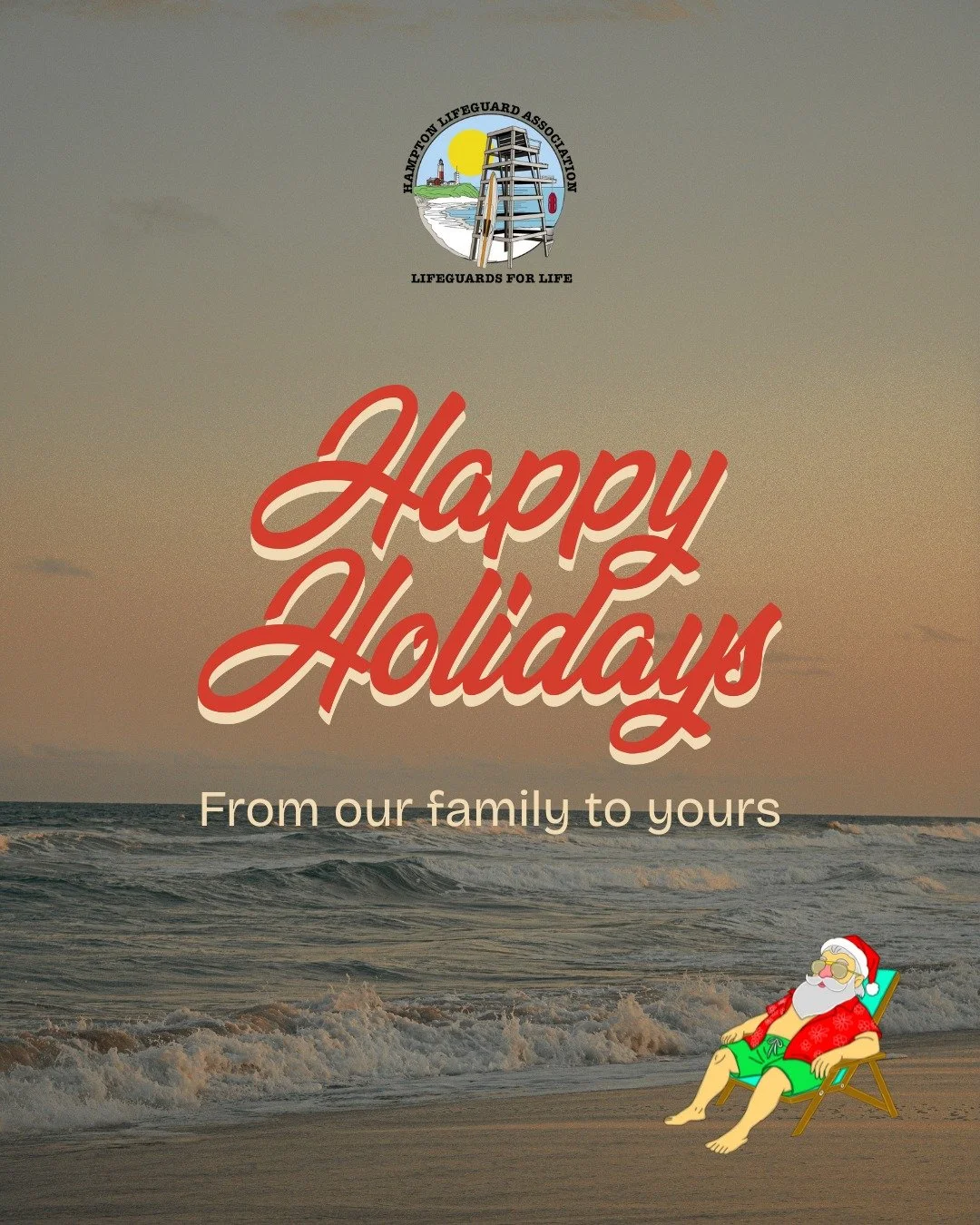 From all of us at the Hampton Lifeguard Association, we&rsquo;re wishing our community a safe and happy holiday season. 🎄✨