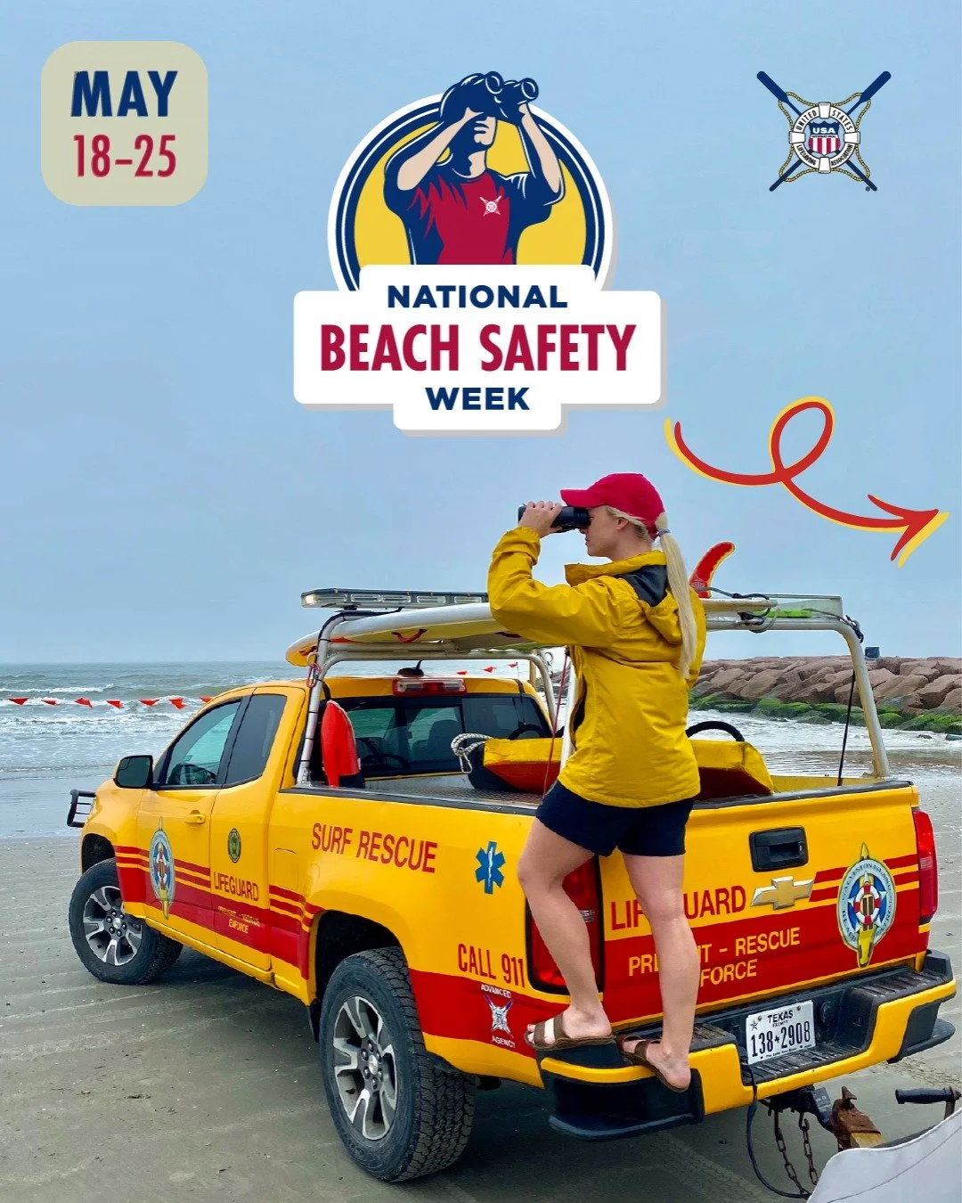 This week is National Beach Safety Week! 🏖️ 🏄&zwj;♀️ 🌞 

As the summer kicks off with MDW, please keep these TOP 10 beach safety tips in mind! HLA hopes to raise awareness of Beach Safety by supporting the @uslifesaving campaign. 🛟 

Let's Waterp