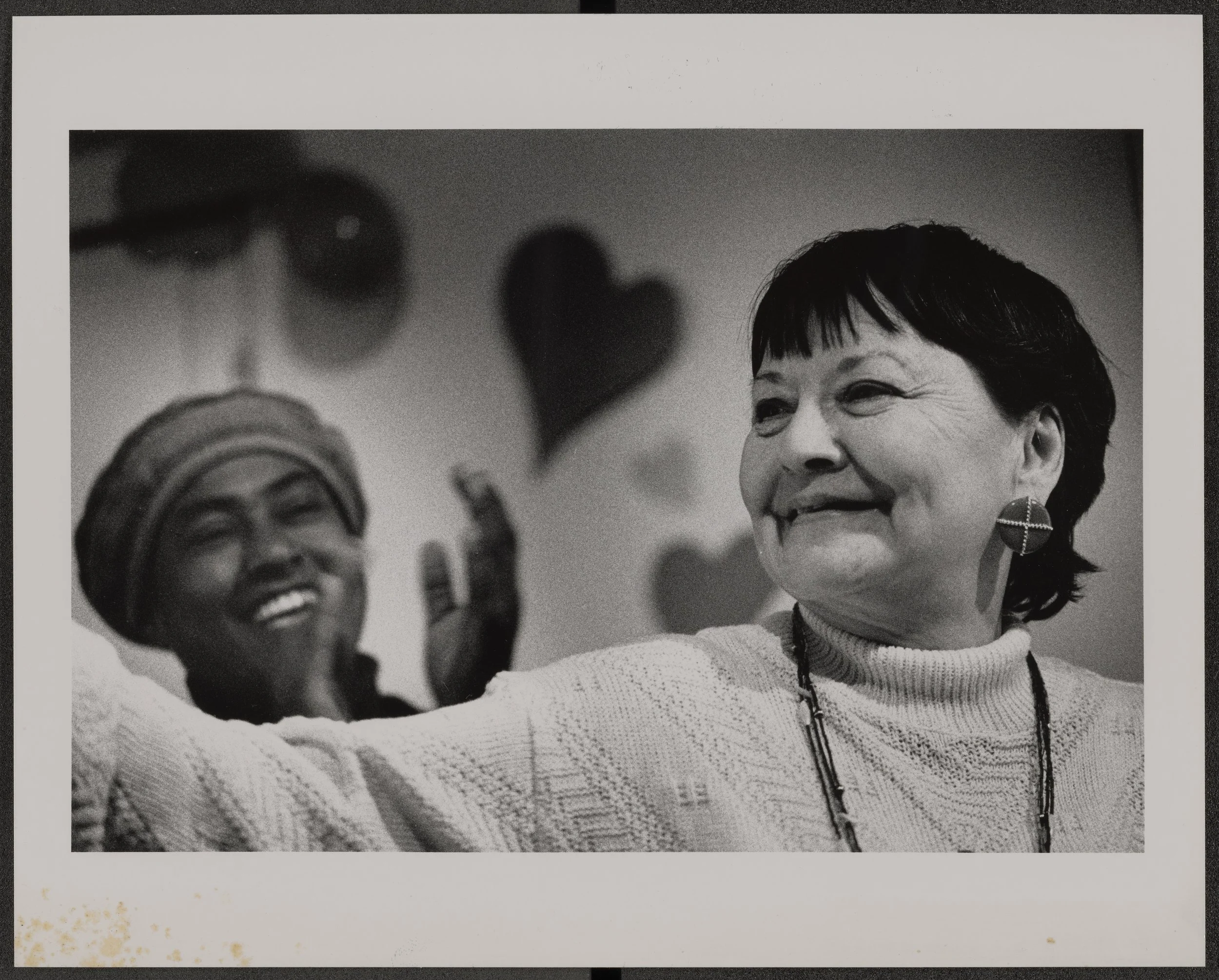 Mary at literary event