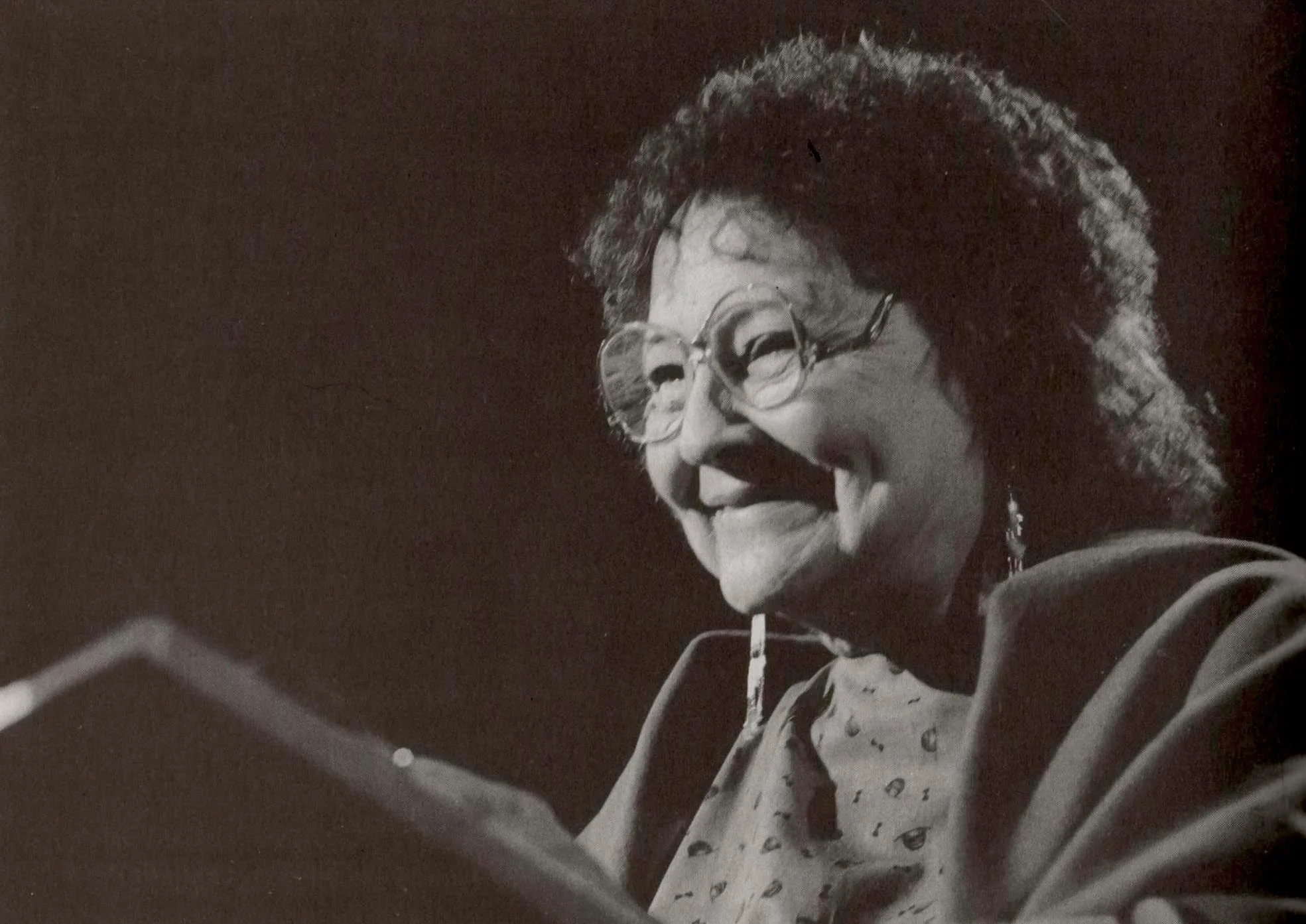 Mary reading, 1989