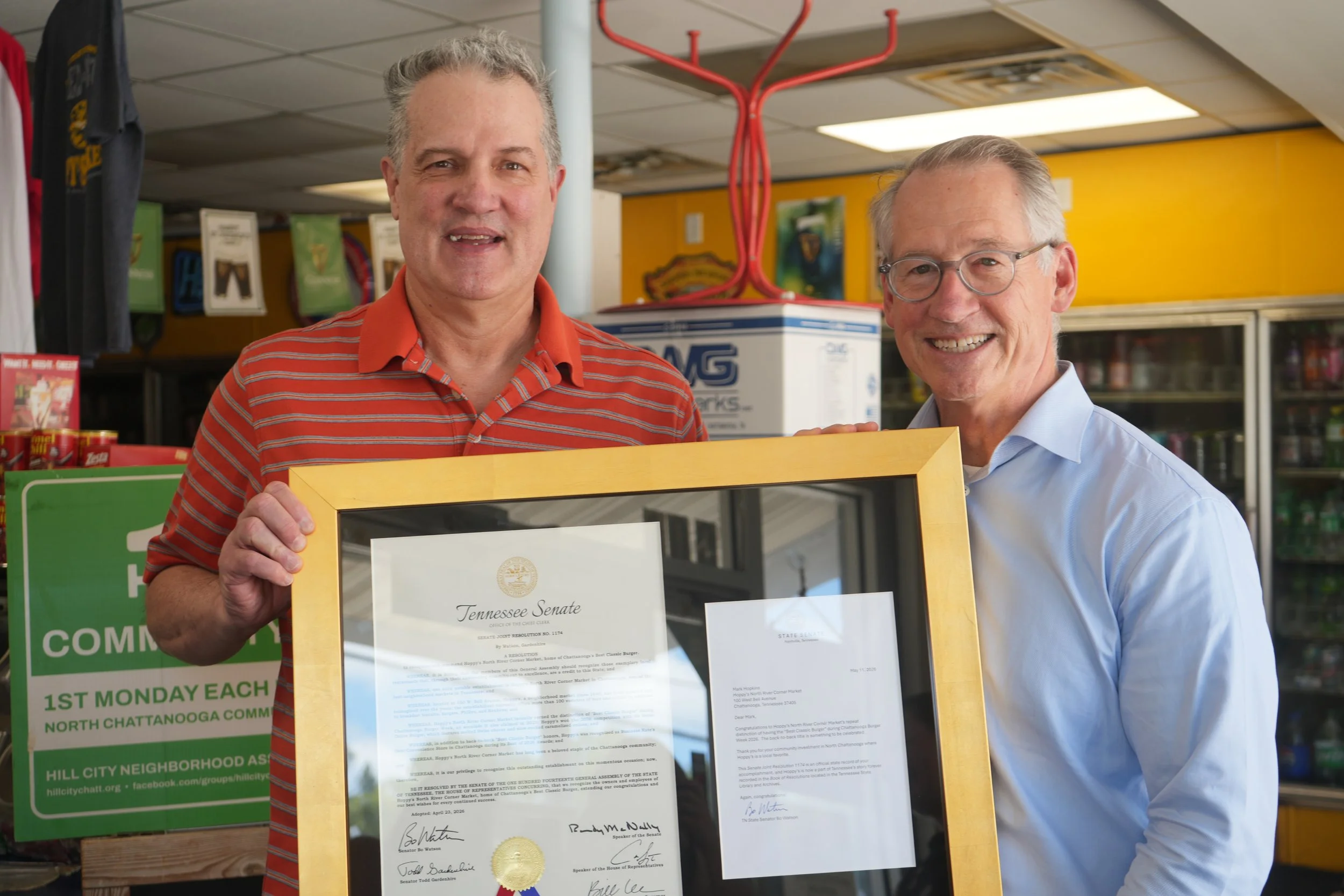 Hoppy’s recognized by Tennessee Senate after back-to-back Burger Week wins