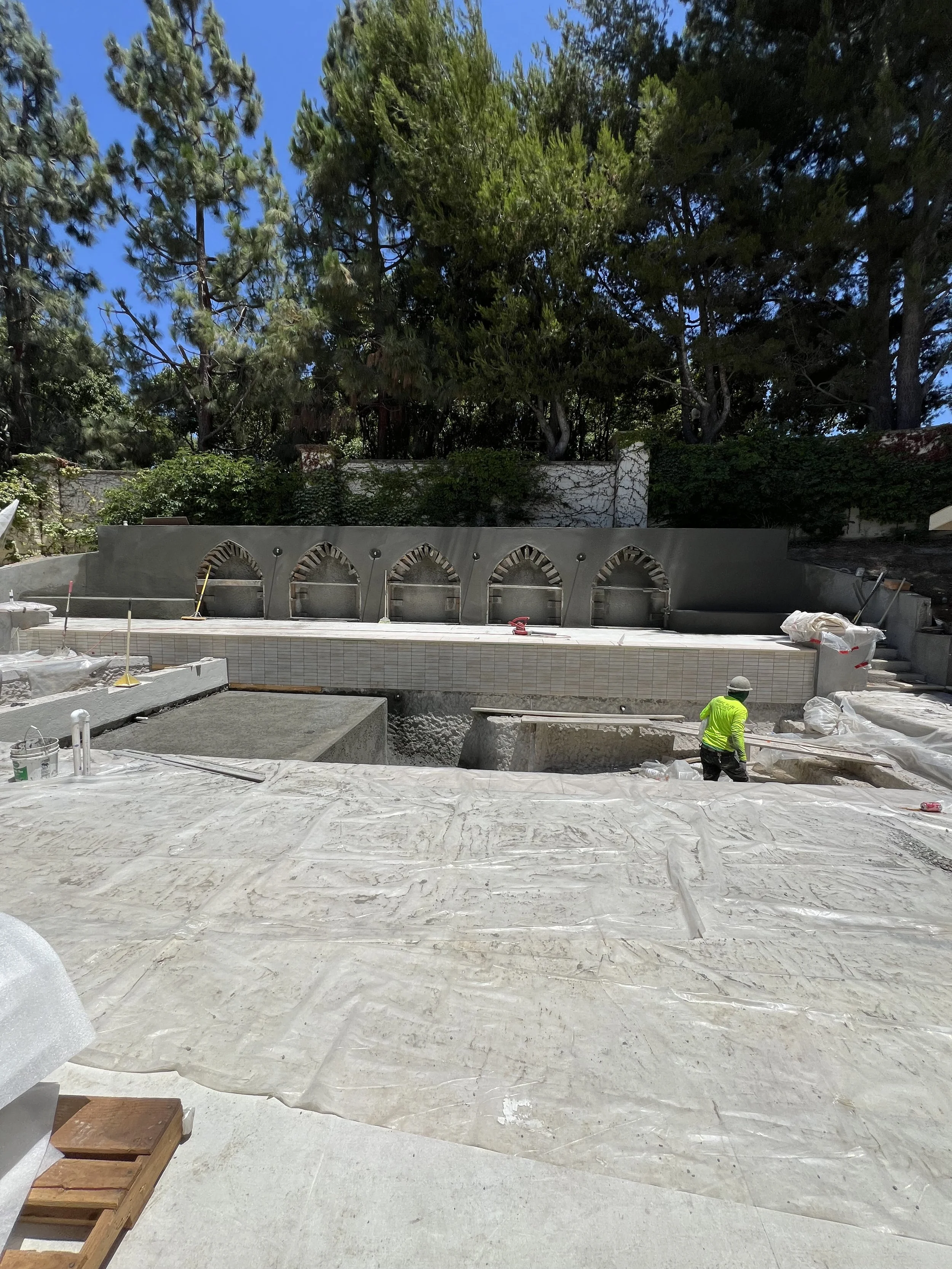 Baja remodel and wall shotcrete forming
