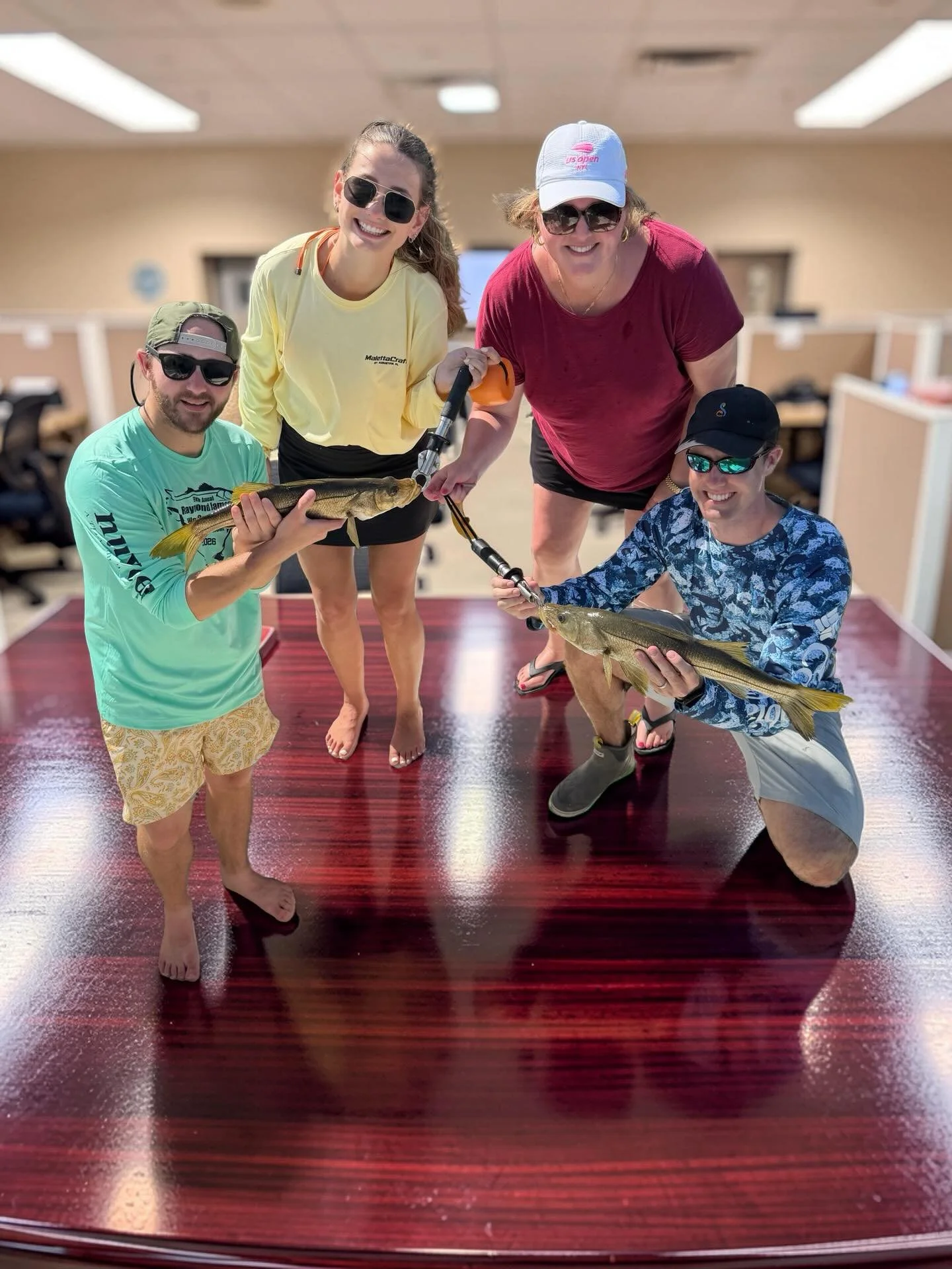 My crew yesterday in the afternoon fishing tourney caught some nice fish despite some rough conditions. They were happy to get out of the office and catch some fish, so that is what we did! Couldn&rsquo;t find a Redfish, but made up for that with som