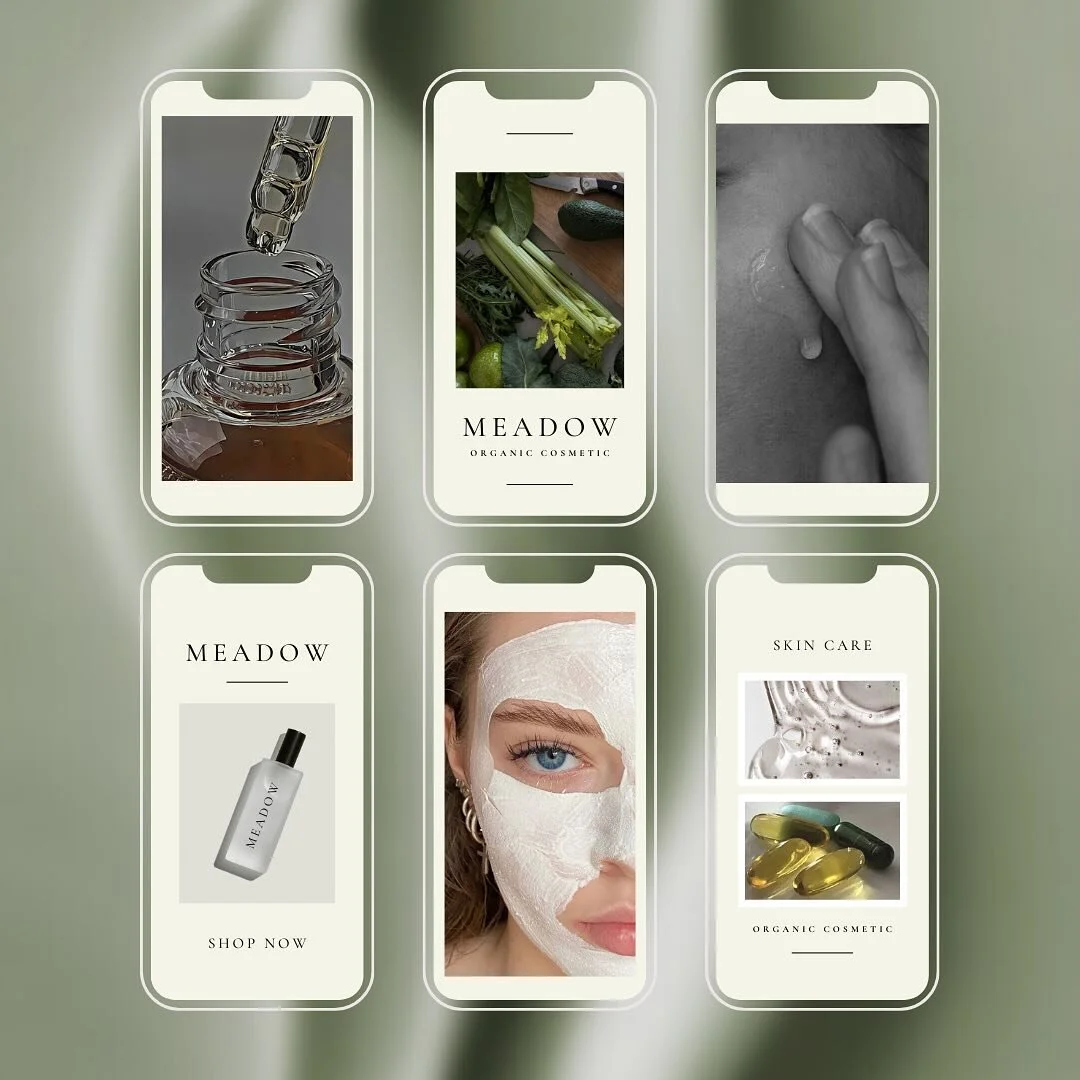 A little branding concept for an organic skincare line 2024. Who said logos and brand design need to be complicated? ☺️🌱