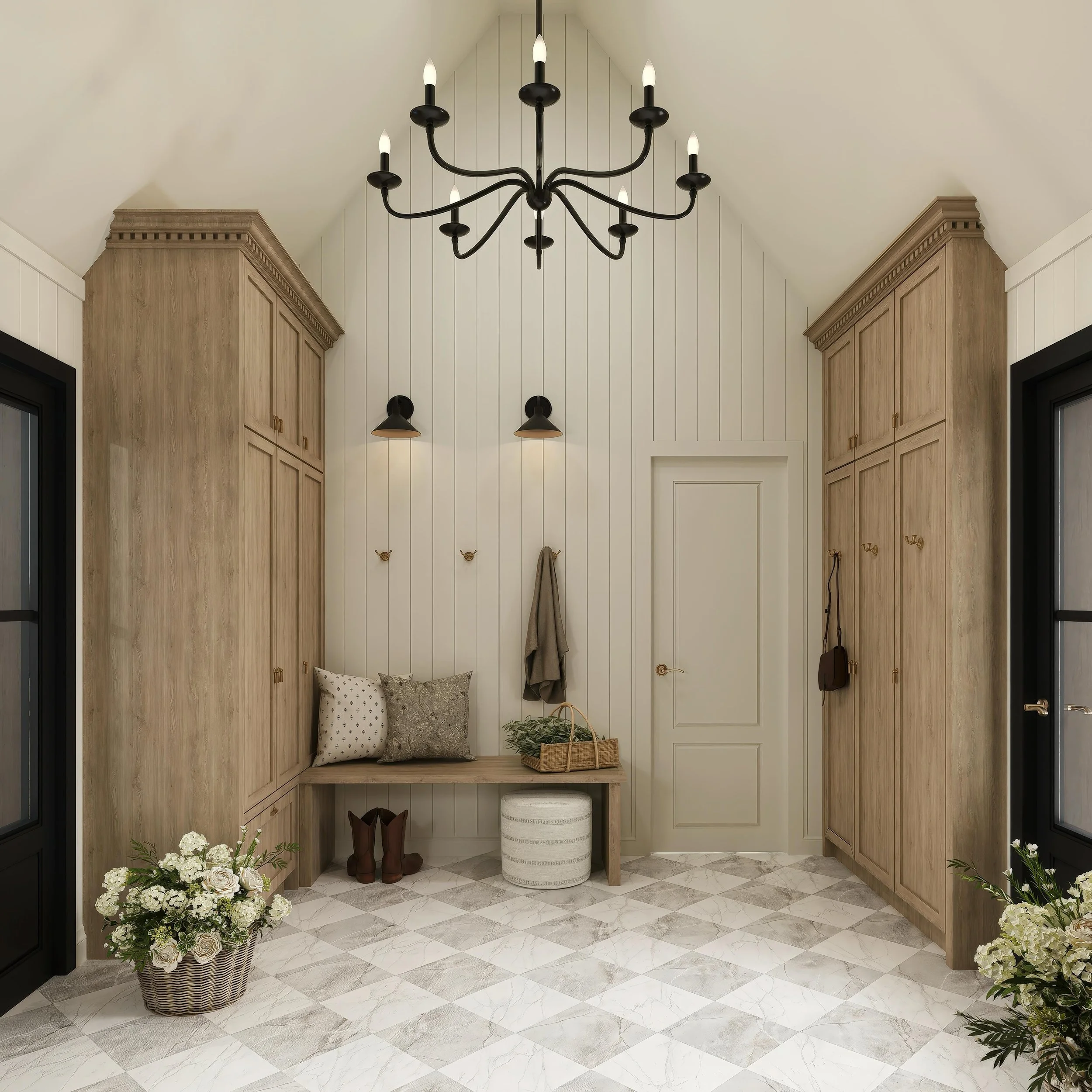 A mudroom that works hard and feels beautiful 🤍

This rendering created for our clients provides the perfect visualization of our design intention. Warm wood tones, timeless details, and thoughtful storage designed to make everyday living feel a lit