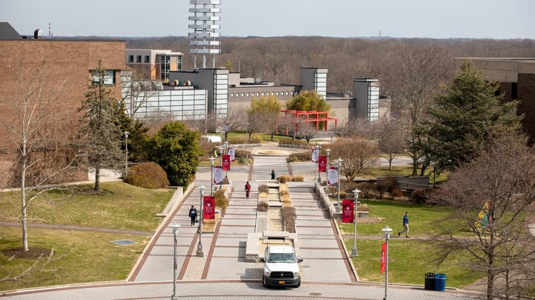 Stony Brook University would get $24 million toward its thermal energy network under budget plans under discussion in the legislature. Credit: Morgan Campbell