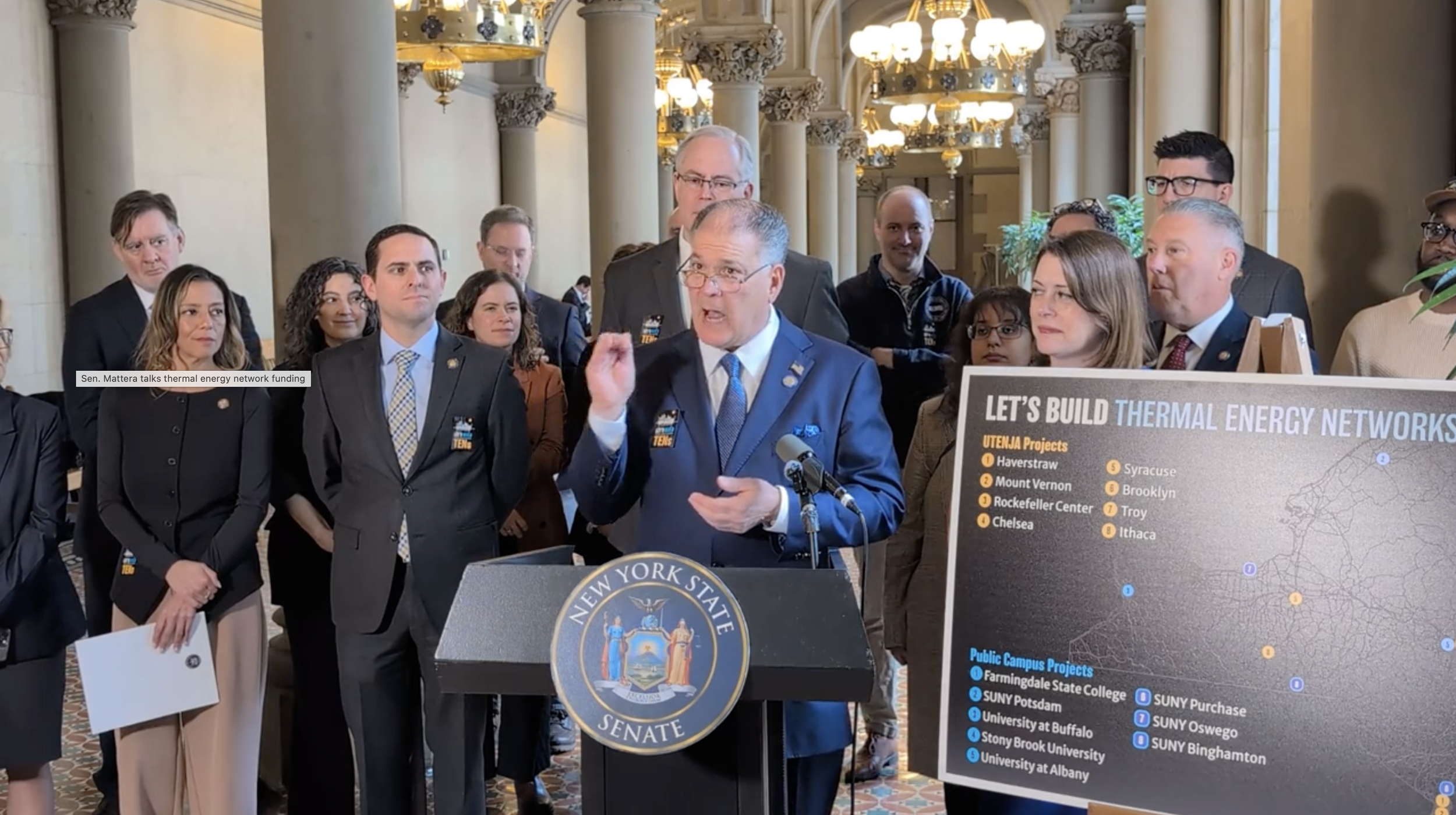 Sen. Mattera talks thermal energy network funding