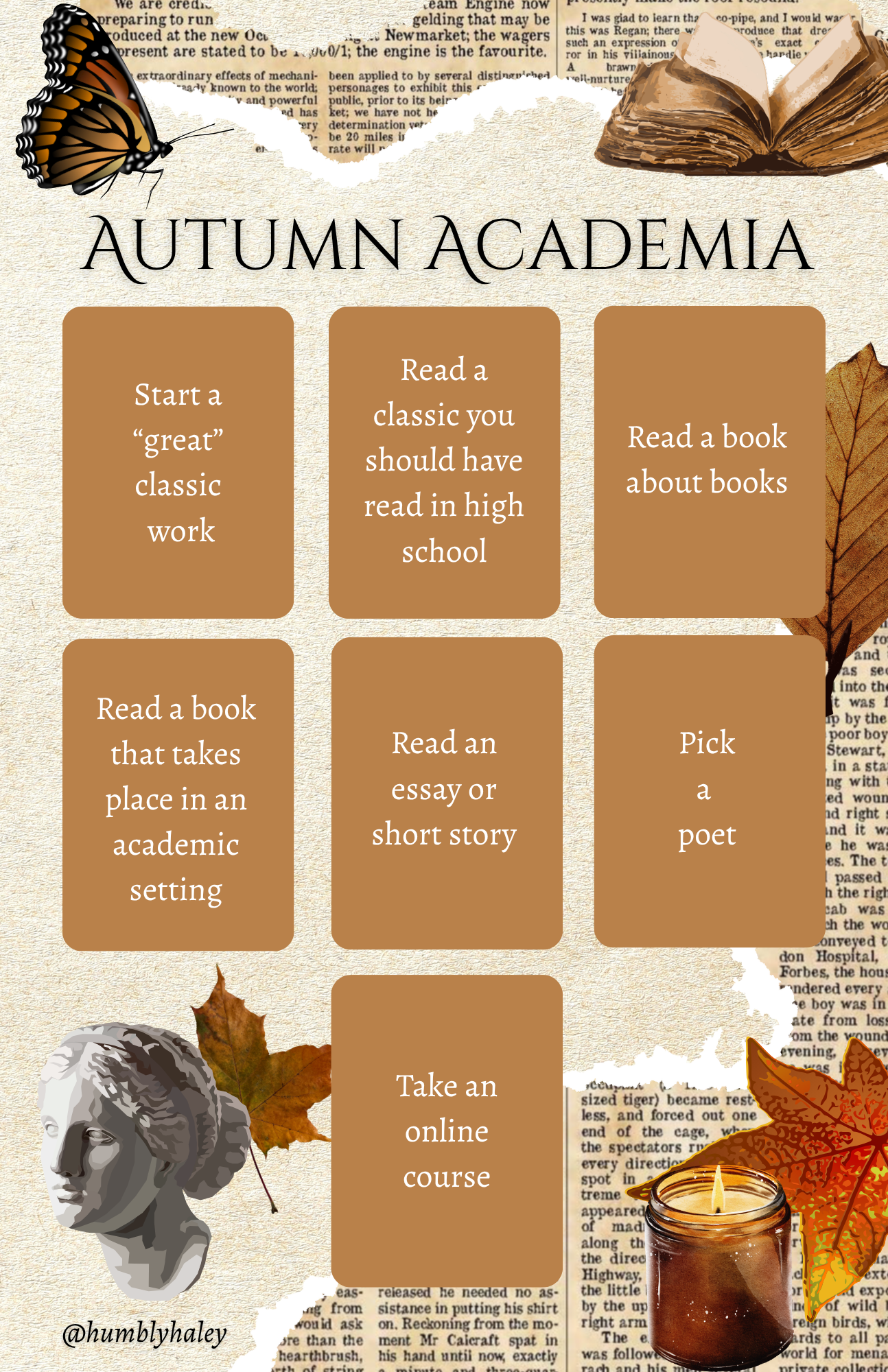 Autumn Academia Reading Challenge