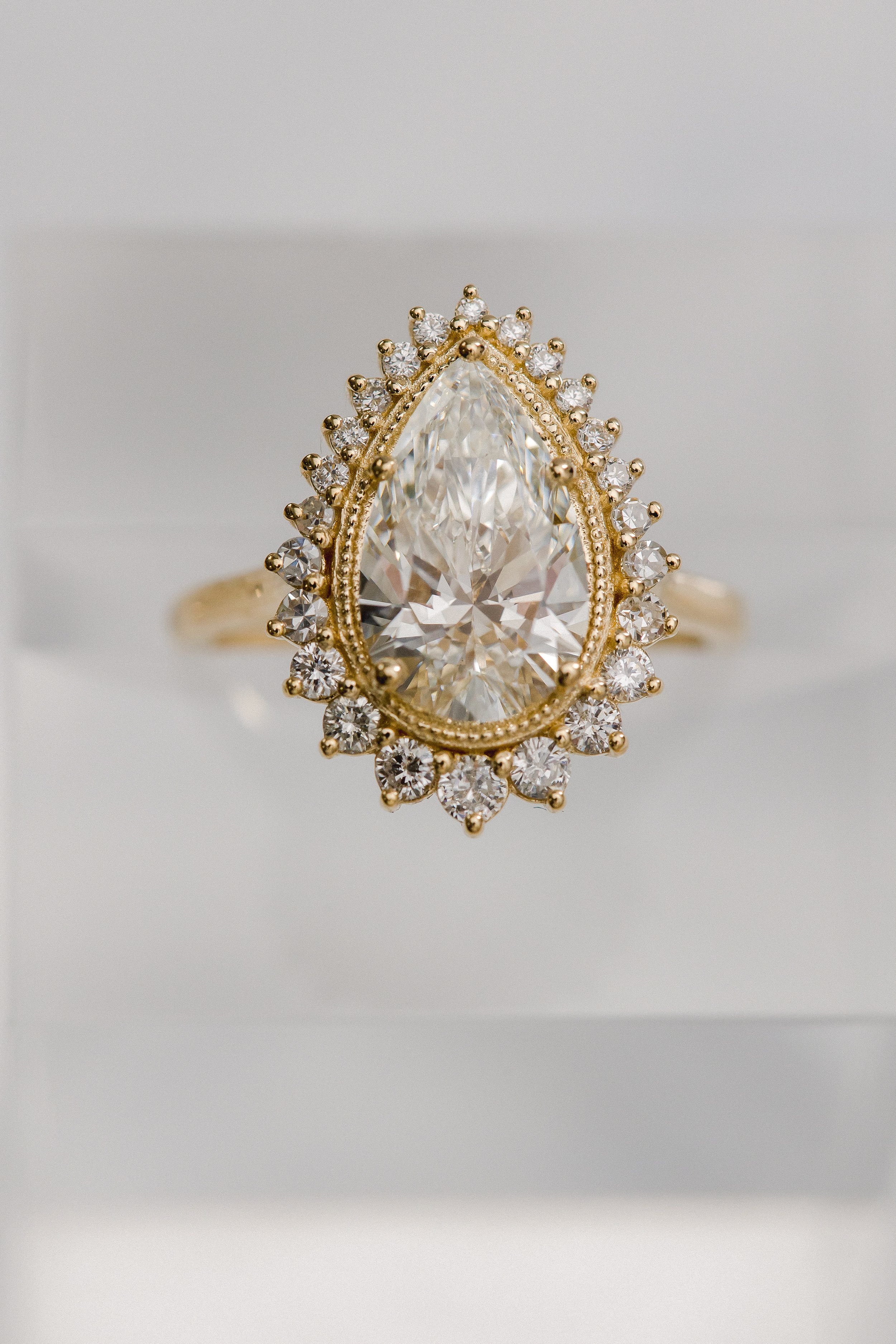 Lab Created Pear Cut Diamond