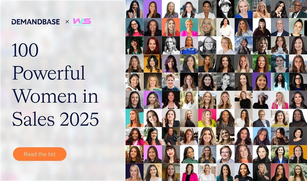 The 100 Powerful Women in Sales List (2025) is officially LIVE 🥳

This list is co-created by Women in Sales and Demandbase each year and we spend months behind the scenes reviewing nominations and preparing it!

For 2025, we received over 1,000 nomi