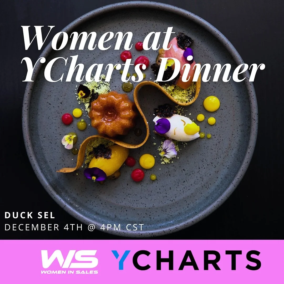 Women in Sales is absolutely thrilled to be teaming up with Women at YCharts for a very special employee appreciation dinner December 4th! 💖

YCharts has been an incredible partner to Women in Sales throughout 2025 and this dinner will serve as an o