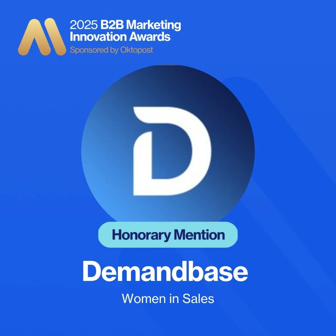 Exciting news!!! The 100 Powerful Women in Sales campaign (co-created annually by Demandbase and Women in Sales) has earned an Honorable Mention in the 2025 B2B Marketing Innovation Awards 💙

#womeninsales