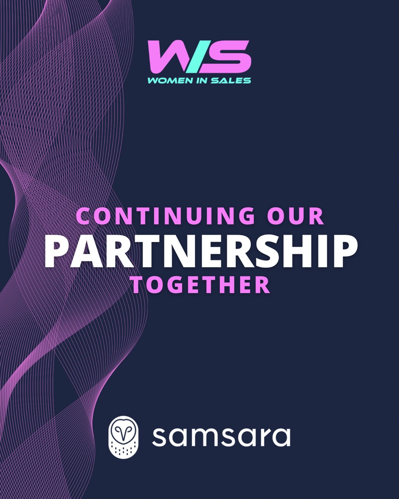 Women in Sales and Samsara are thrilled to be continuing our partnership together for another year!

Hear from the Samsara team below ⬇️ 

&ldquo;Samsara is proud to continue our partnership with Women in Sales. We&rsquo;re incredibly excited to buil