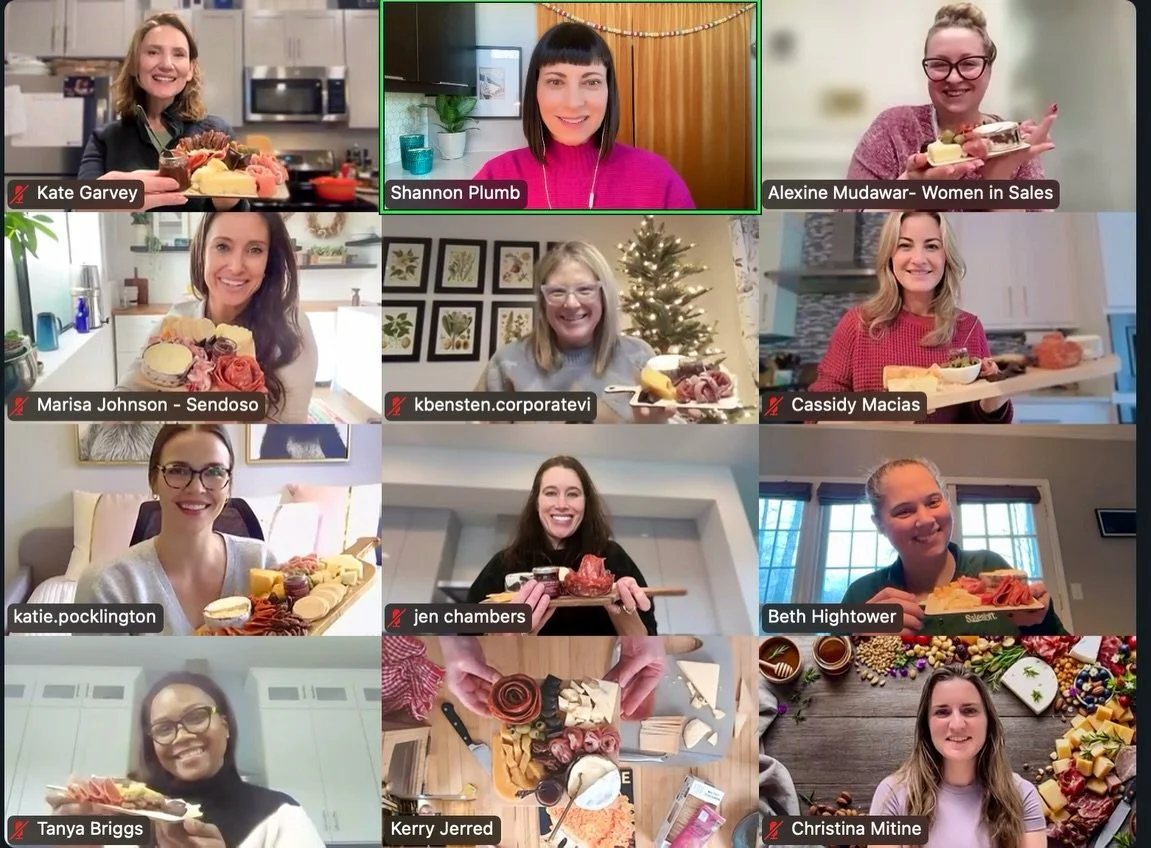 Not to be too cheesy, but today&rsquo;s Virtual Charcuterie Class (co-hosted by Women in Sales and Sendoso) was a Gouda time! 🧀

We gathered a group of revenue leaders from all different companies together and had a professional cheese monger lead u