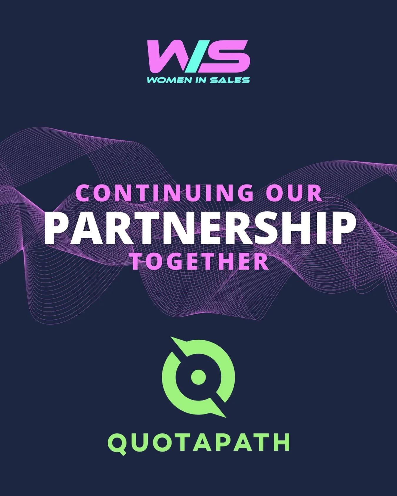 Today is a big day&hellip; we&rsquo;re celebrating FOUR years of partnership with QuotaPath!

QuotaPath has been Women in Sales longest running partner company and we couldn&rsquo;t be more excited to continue our work together 🤝 

Kelly O&rsquo;Hal