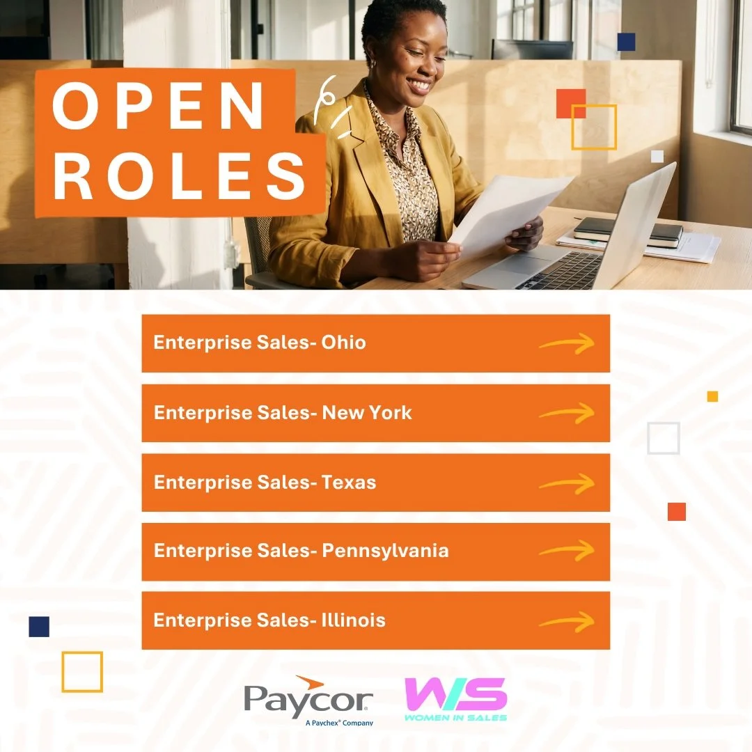 ✨ Women supporting women&mdash;and opening doors while we do it.

We&rsquo;re proud to partner with Paycor as they expand their Enterprise Sales teams across the U.S., helping enterprise businesses streamline HR, payroll, and talent management&mdash;