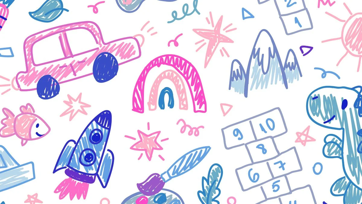 silly and fun doodles drawn by kids