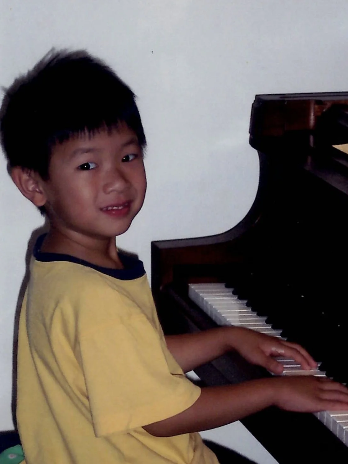 Five years old during one of my first lessons