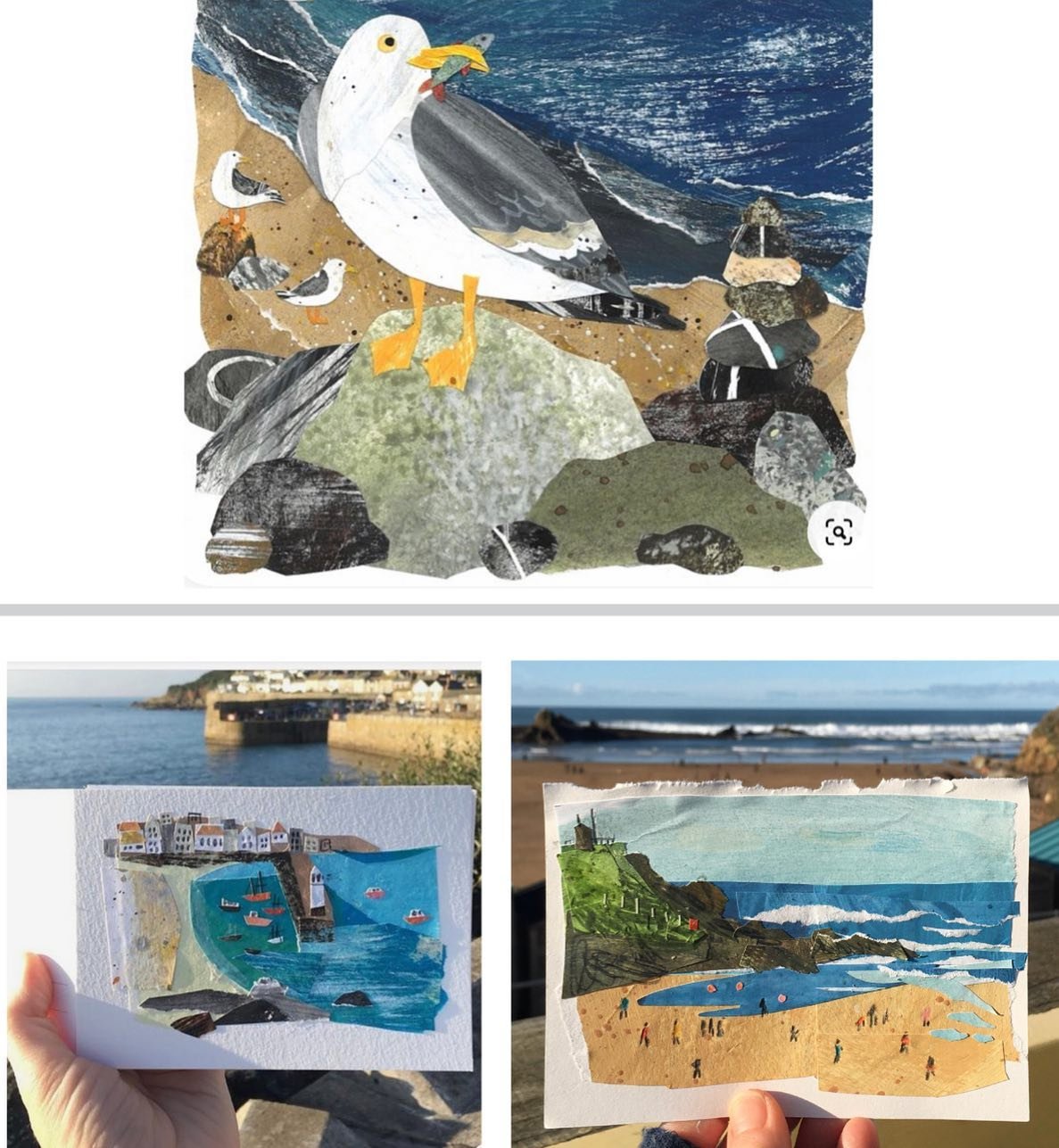 Our Artist in Focus is Clover Robin @clover_robin She makes detailed textured collages. Her work is used in many beautiful book publications and she sells her work online and in galleries and gift shops.