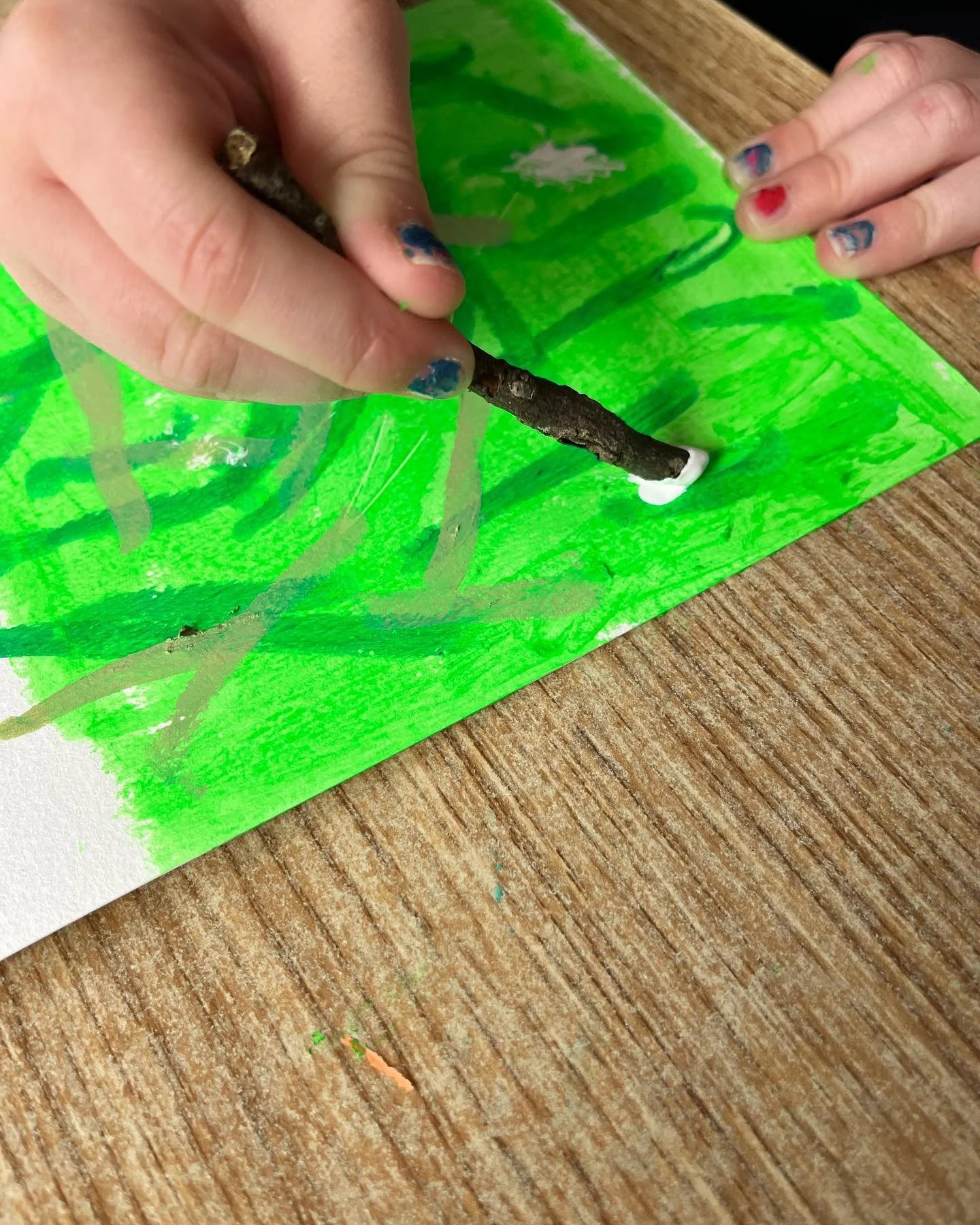 Today we worked on some painting skills and created some Summer meadows.