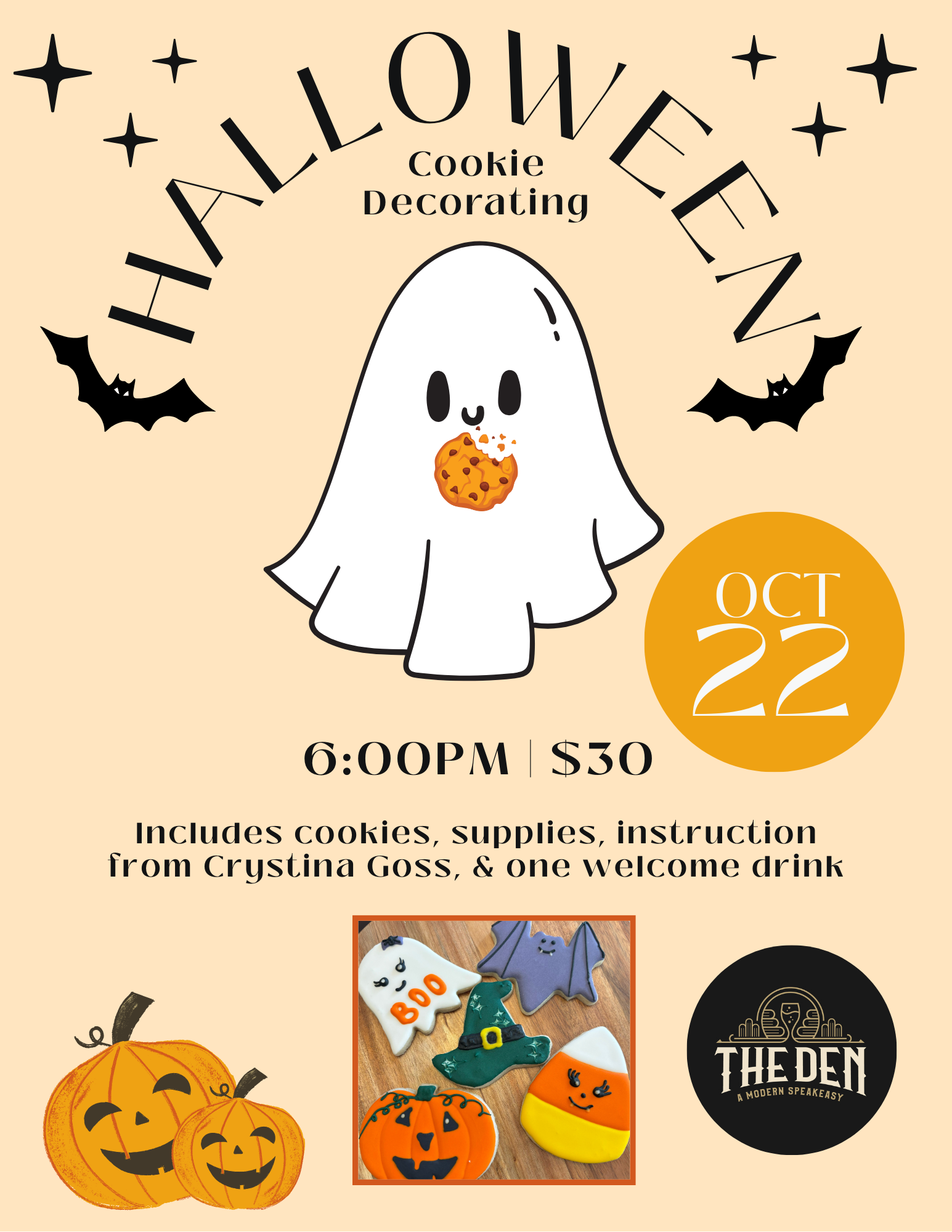 Cream Halloween Trick or Treat Flyer.png