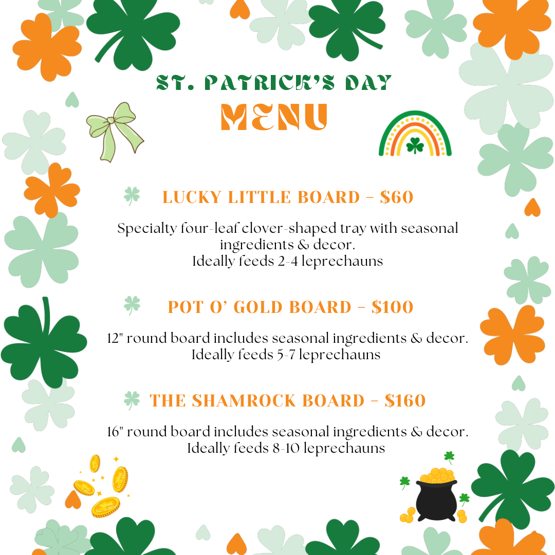 Green Orange Simple Illustration St Patrick's Day Holiday Menu A4.png
