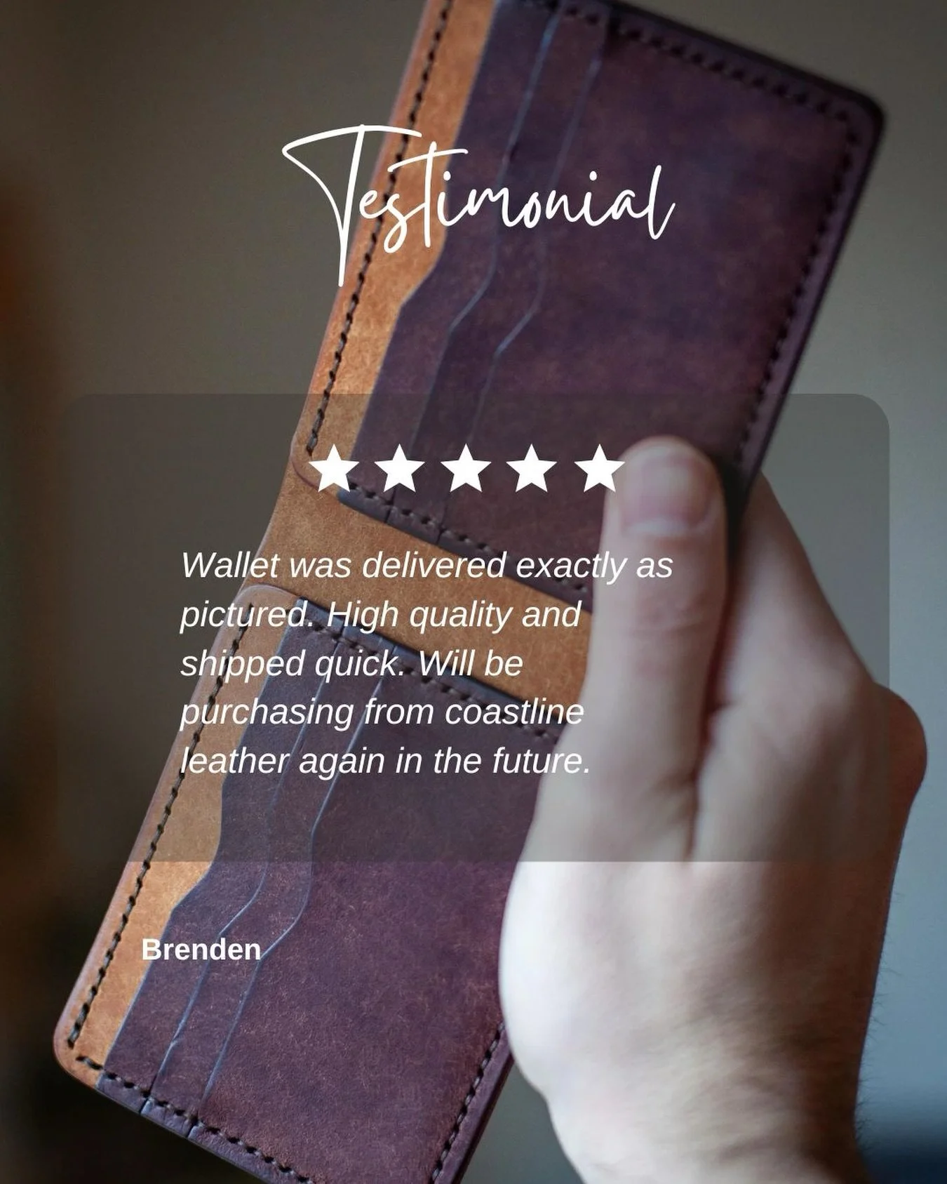 Thank you, Brenden 🙌

#review #leathercraft #leatherwallet #bifoldwallet #wallet