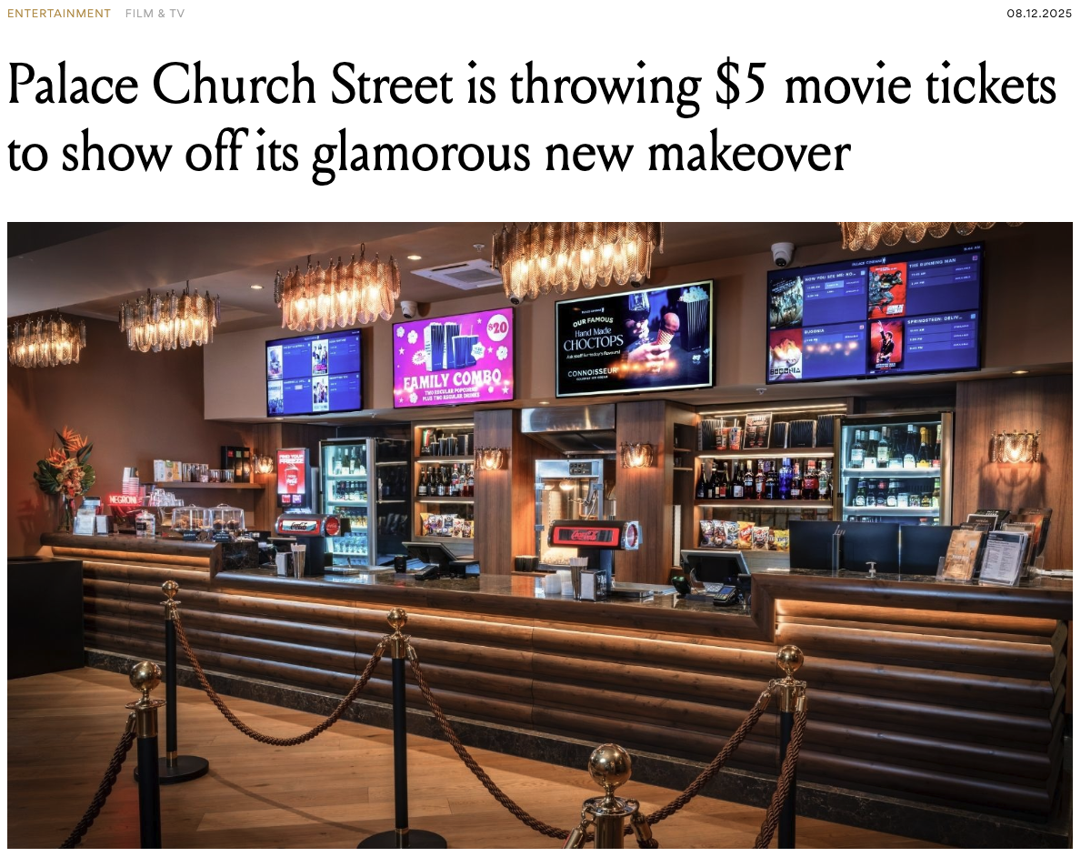 beat magazine's article on Palace Church St. $5 tickets