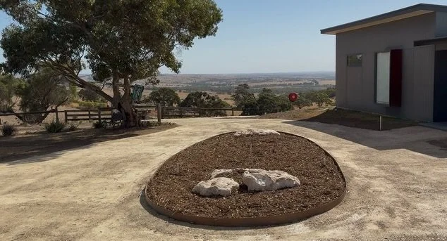You might recognise this project from last year. We are back for stage 2. We used 60 tons of treated rubble to create a driveway that matches the pervious work already done on the property. Additionally, we placed limestone boulders and installed 6mm