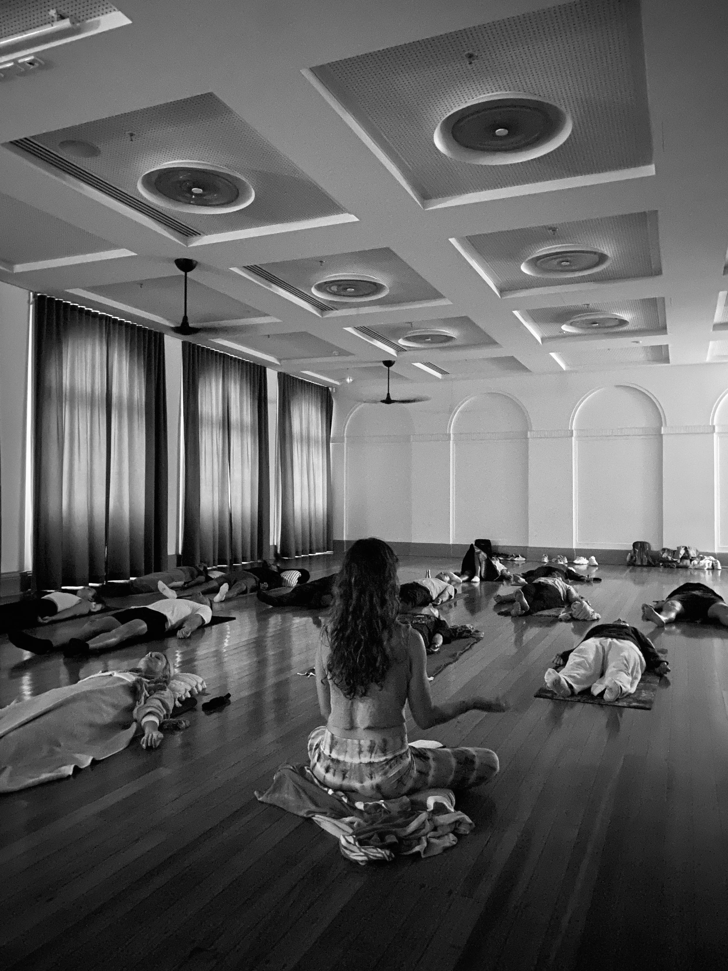 University students participating in Breath & Sound academic wellbeing program