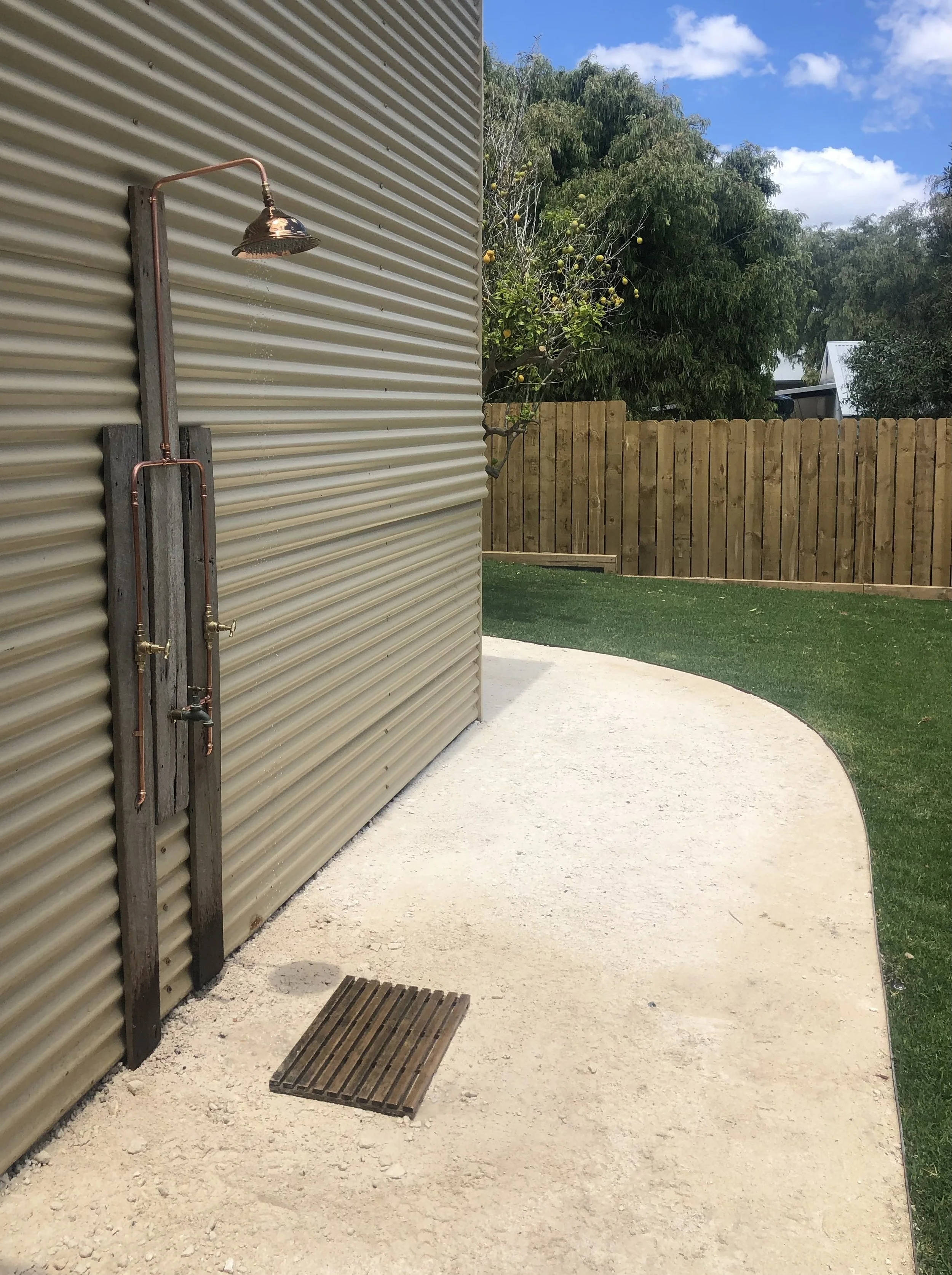 Outdoor Shower plumbing