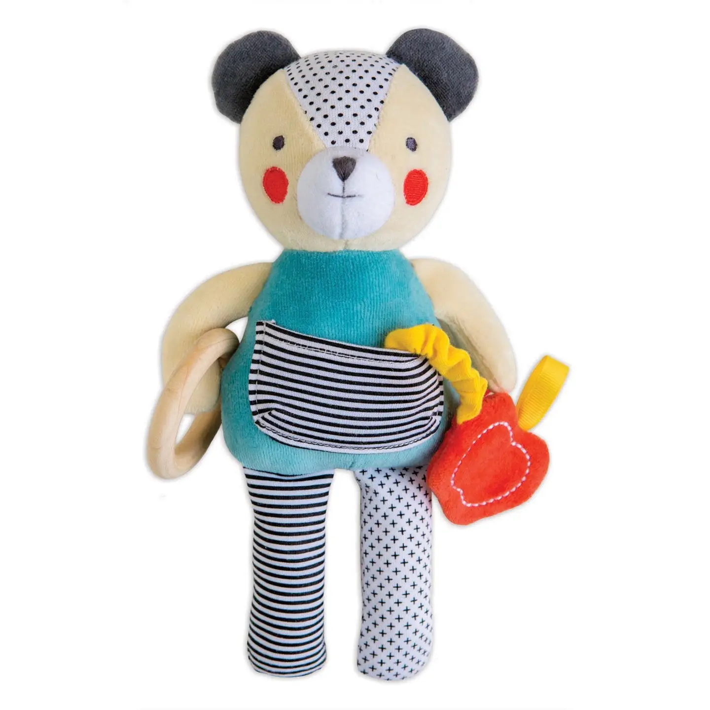 Plush Sensory Bear Toy- Petit Collage