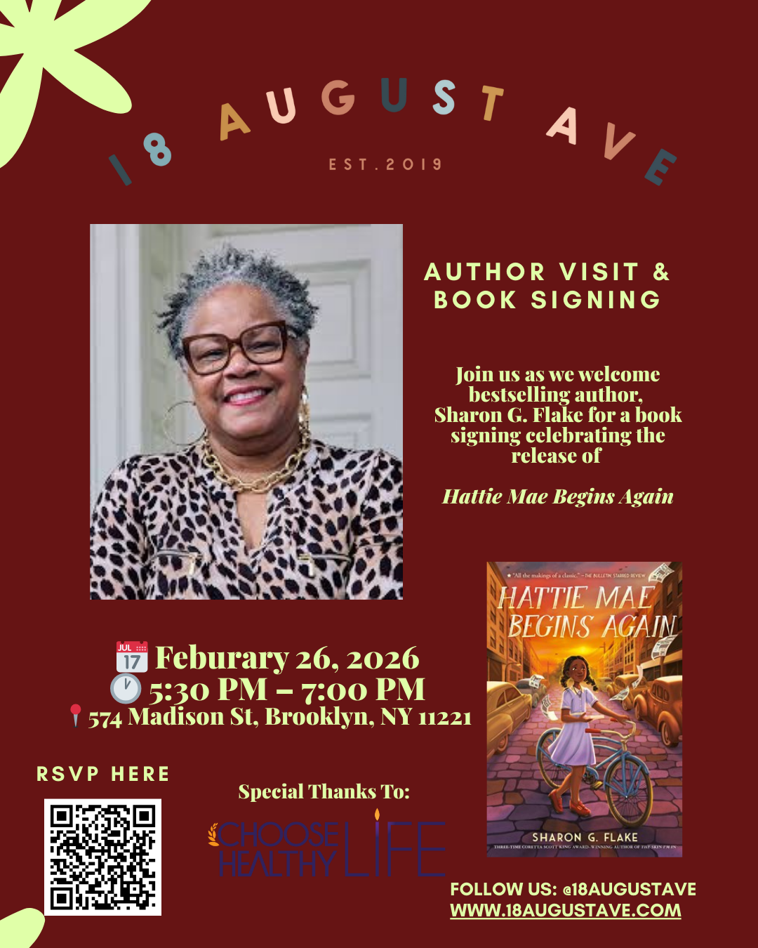 Exclusive Author Visit & Book Signing with Sharon G. Flake
