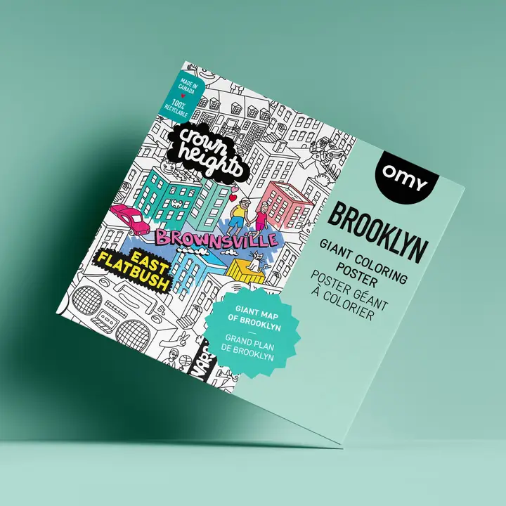 Giant Brooklyn Coloring Poster