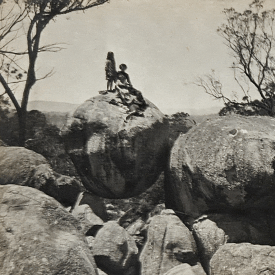 The balanced rock over the Caves, Stanthorpe 14-11-1912