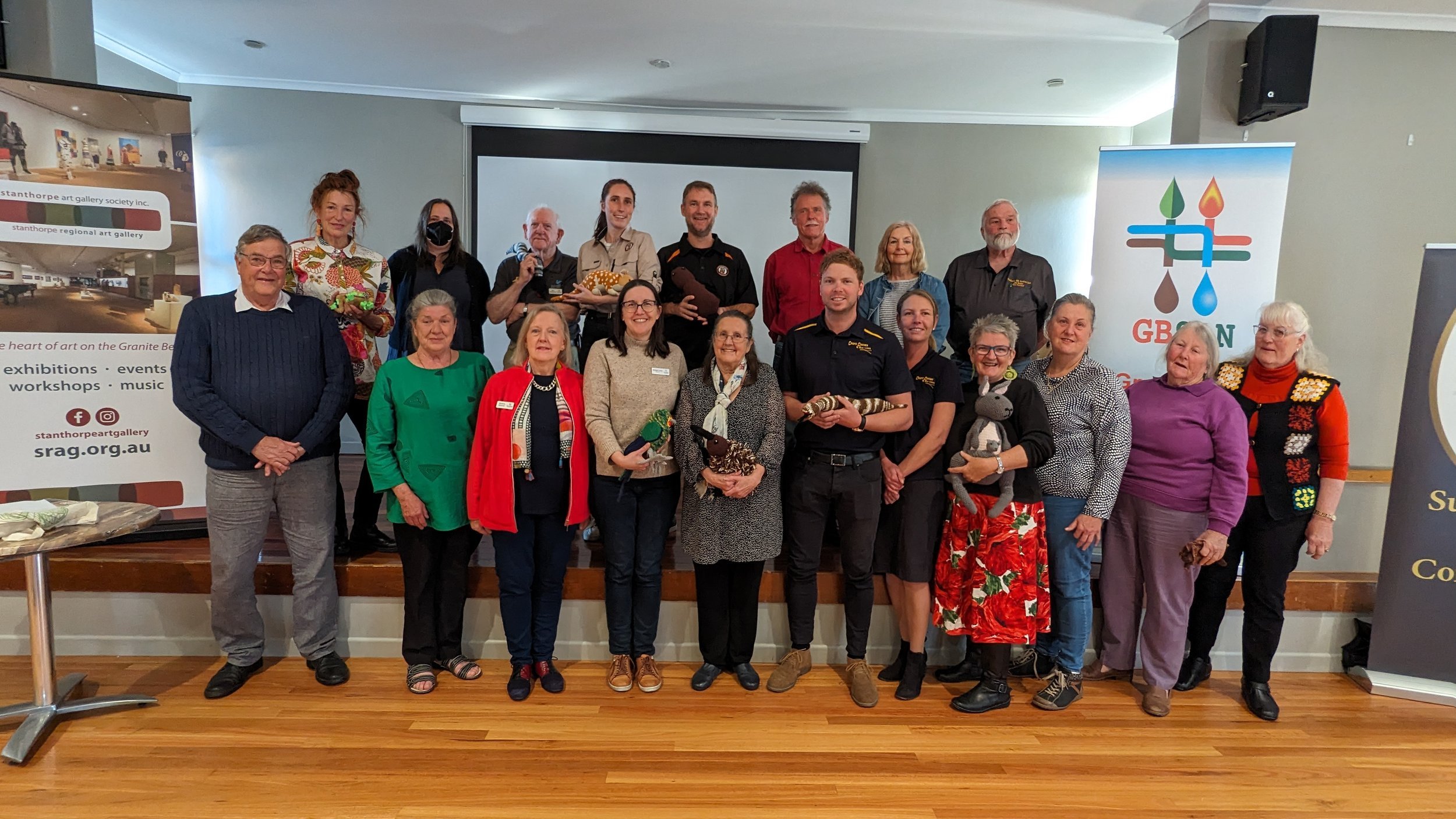 Volunteers, speakers and sponsors of the Caring for Nature project