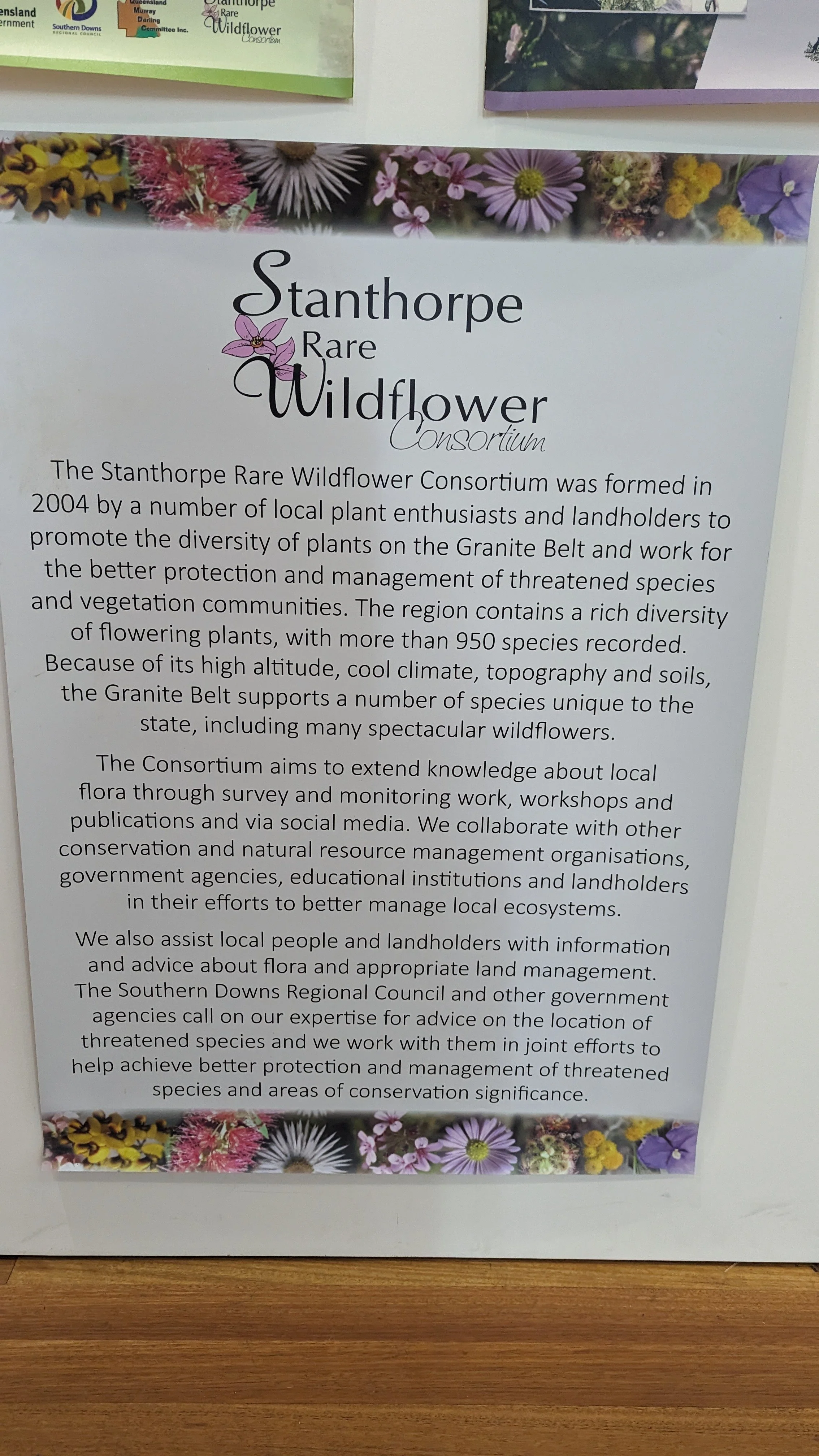 About the Stanthorpe Rare Wildflower Consortium