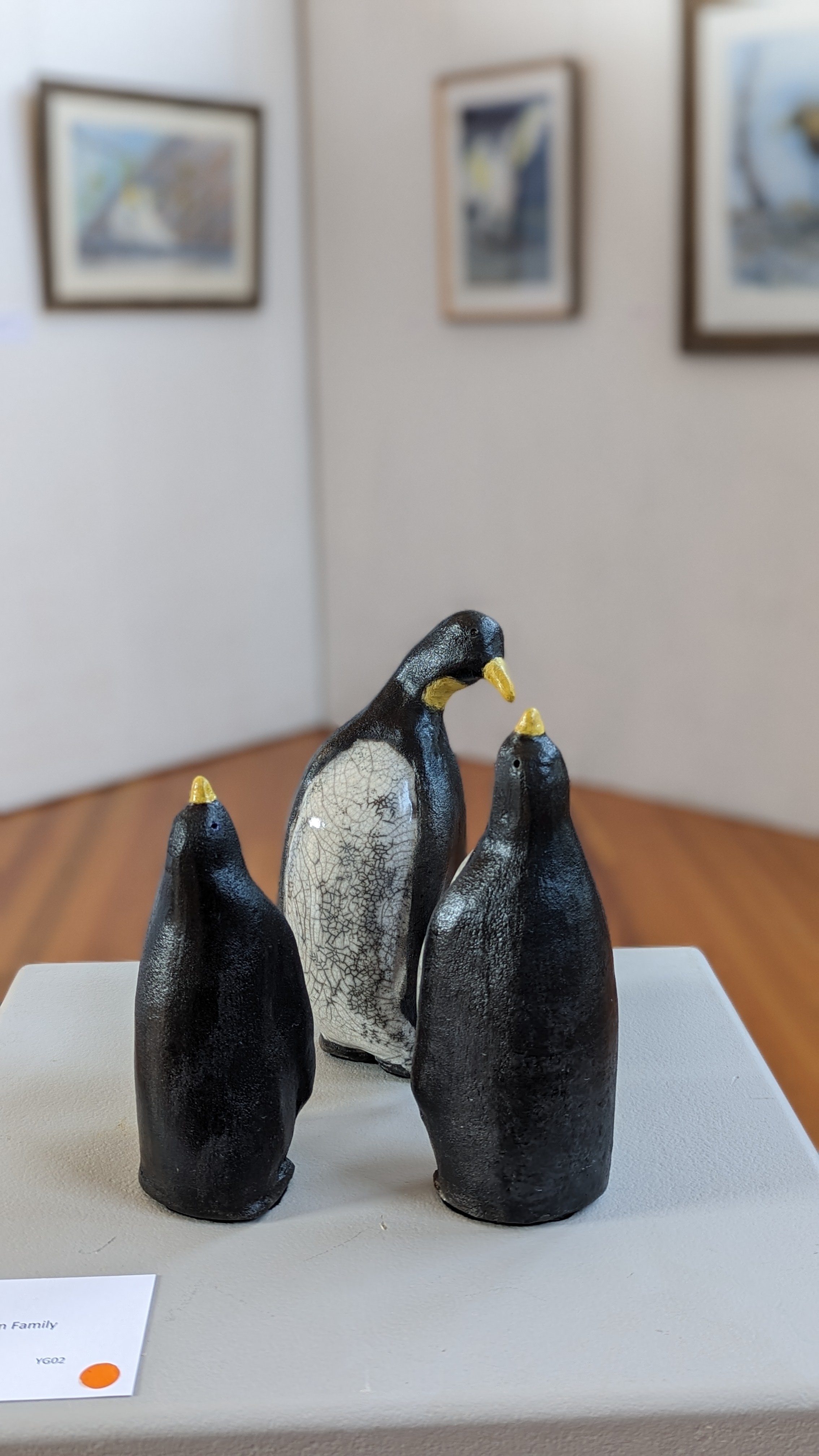 Raku - Penguin Family by Yve Gray.jpg