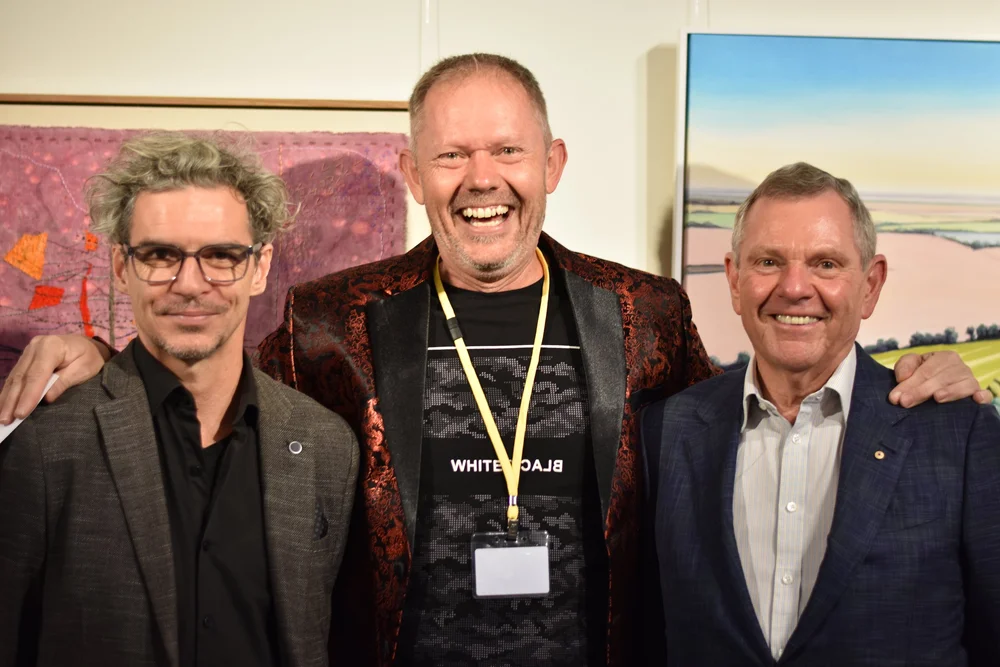 Winner The IAS Fine Art Logistics Changeover Team Award: Graced by family by James Stickland (C), Michael Brennan (L), Philip Bacon (R)