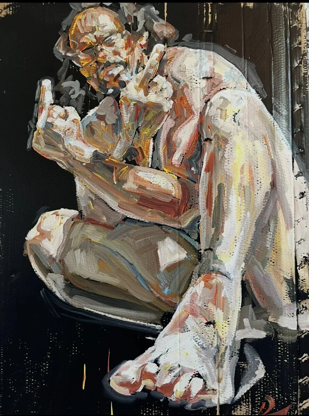 Daniel Butterworth "For you (self)"

Acrylic on cardboard

110cm x 80cm $3,400
