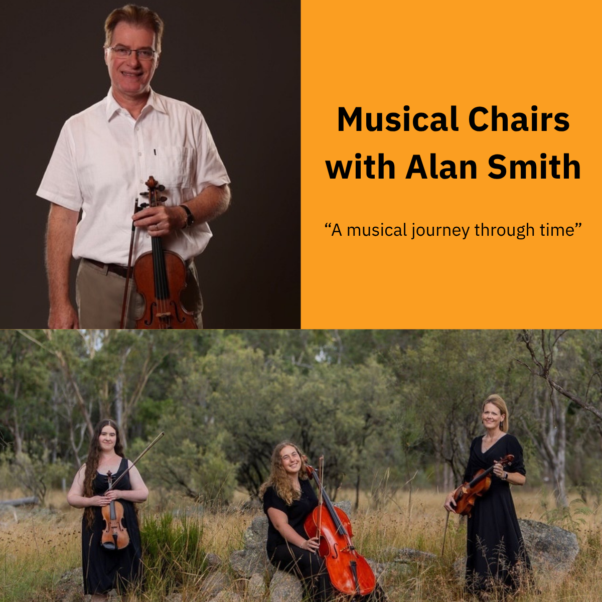 Musical Chairs with Alan Smith " A musical journey through time"