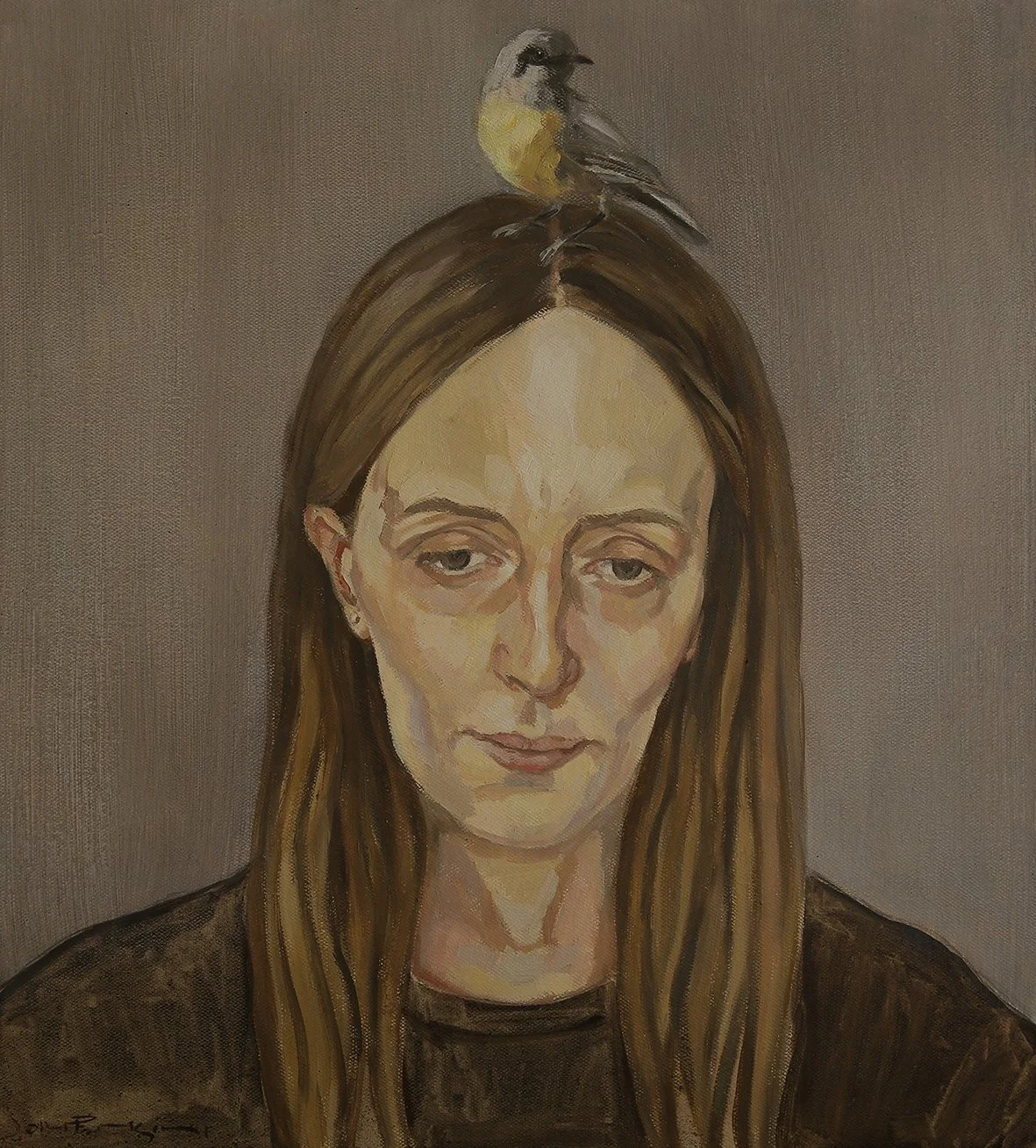 Lori	Pensini	"Free Bird"

Oil on linen	

56cm x 50cm $4,250