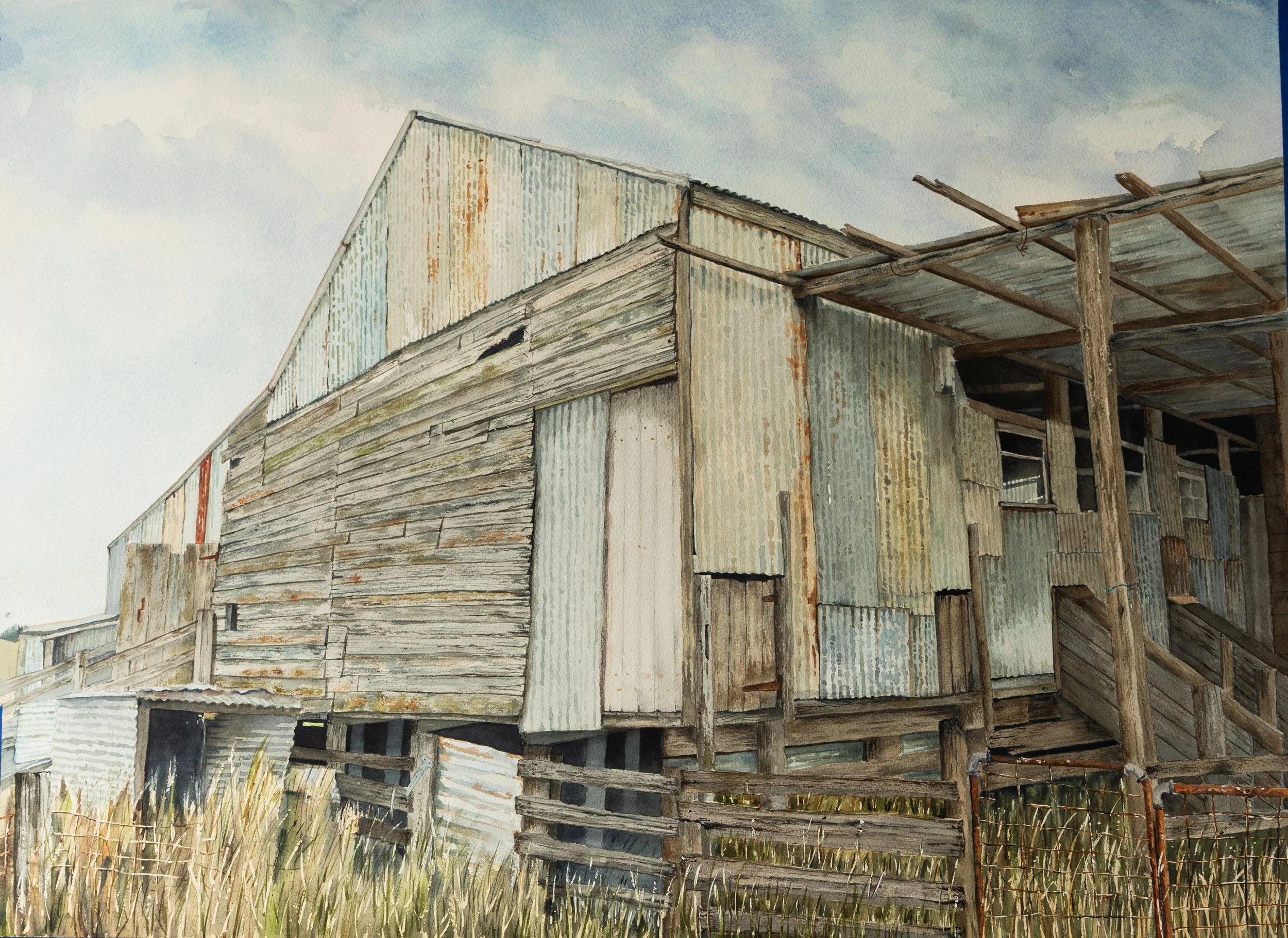 SOLD

Maureen Harley	"Pine Haven Woolshed"

Watercolour on paper

82cm x	100cm $2,500
