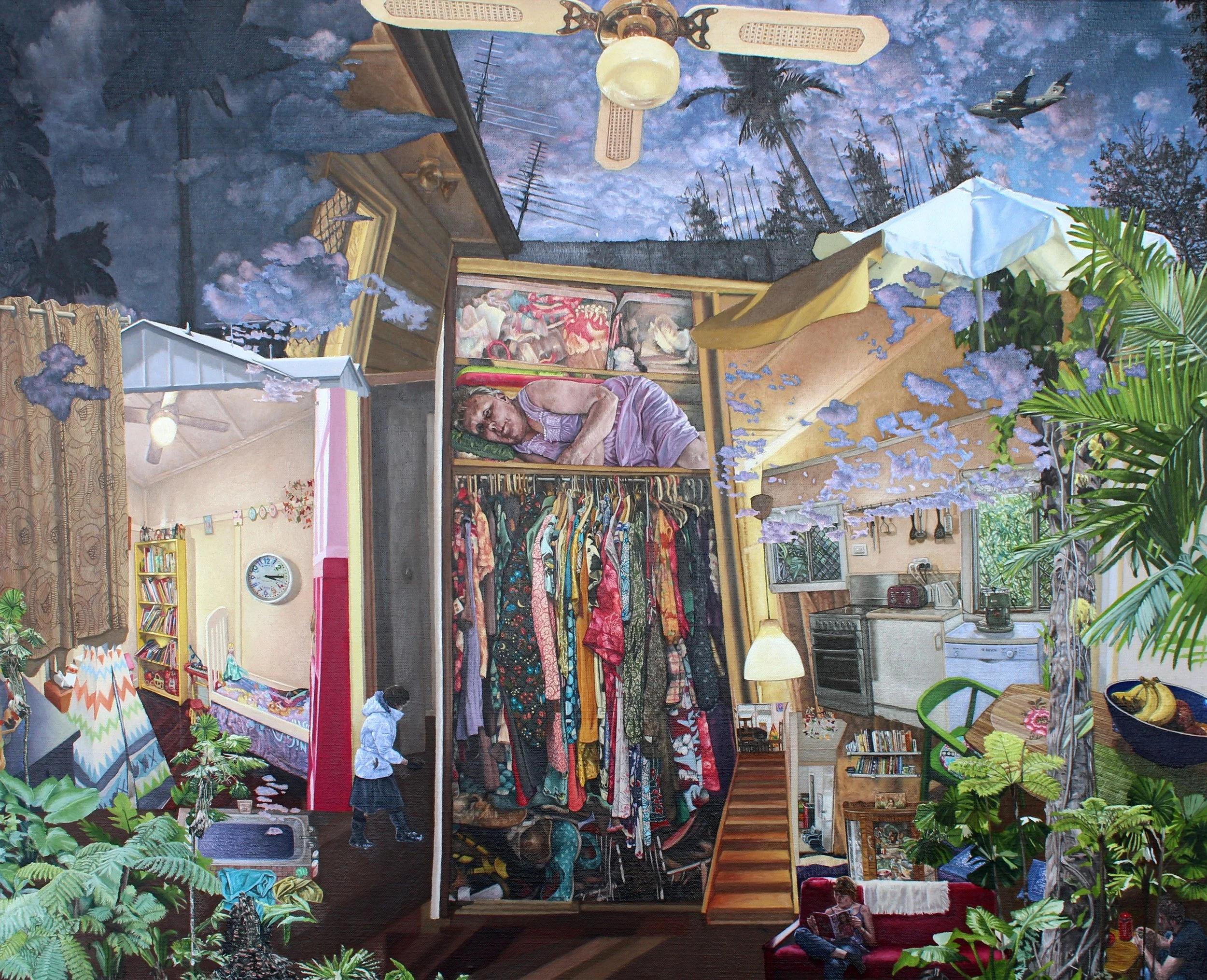 SOLD

KHR Stewart "Dollface" 

Oil on linen	

70cm x 85cm $4,400