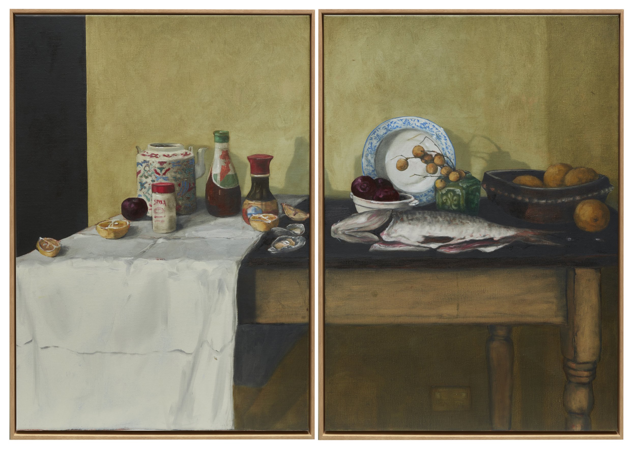 Mirra Whale "Hawkesbury River, saints not sinners (diptych)" 

Oil on linen

73cm x 106cm $7,000