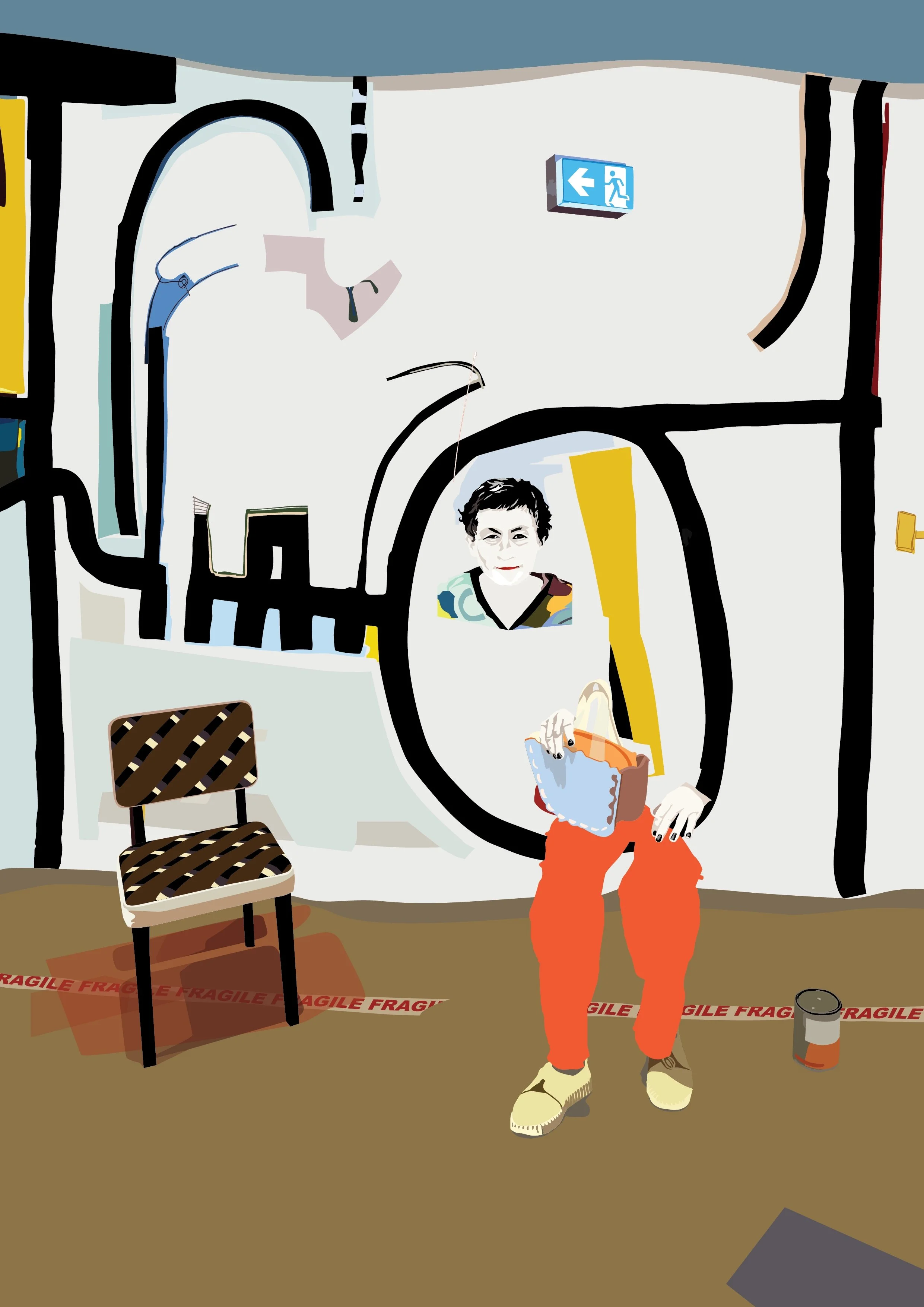 Cornelia Selover " The artist before the work #37c" 

Ink on 320 gsm archival paper

60cm x 42cm $995
