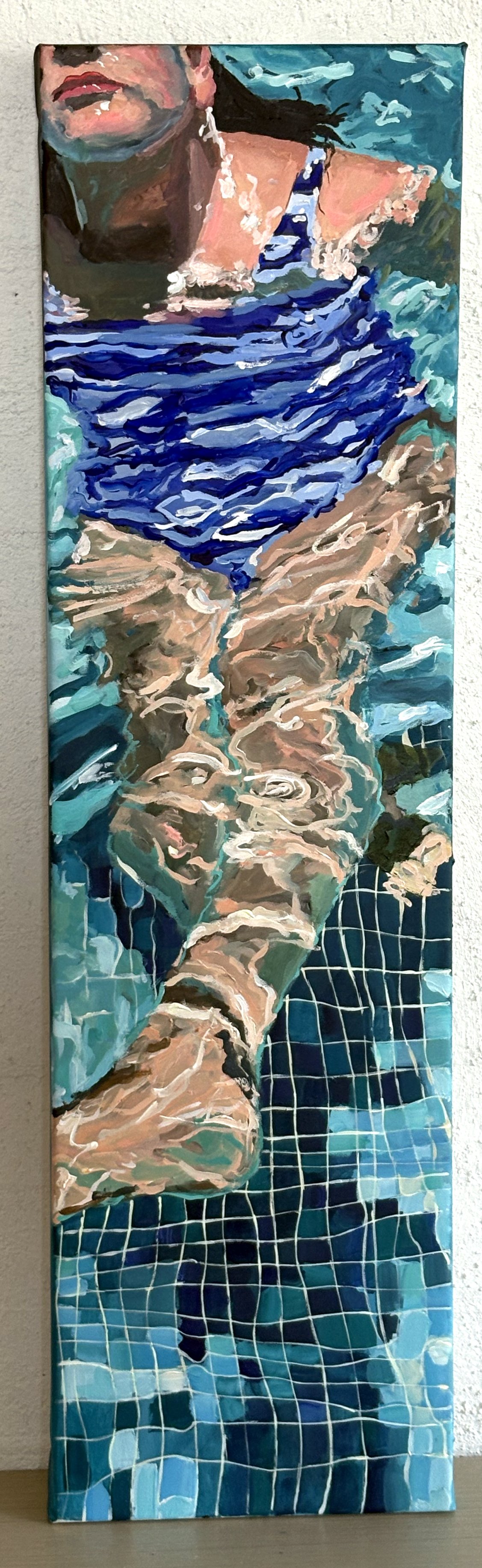 Gina Debinski	"Beneath the surface"

Acrylic on canvas framed in Oak

91cm x 25cm $2,200

