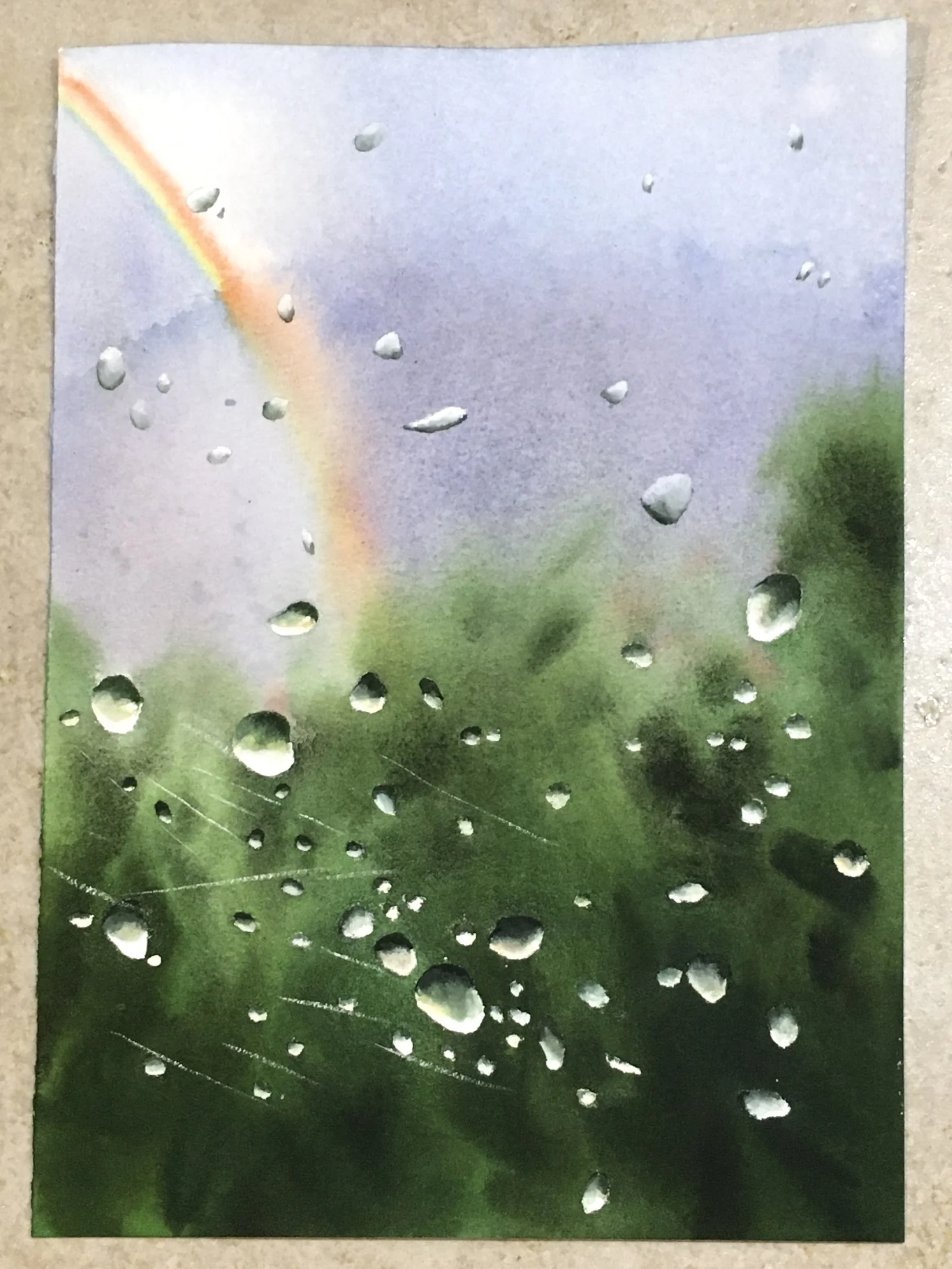 Yi-Lun Hwang "Light Drops" 

Watercolor painting on paper

36cm x 28cm $350
