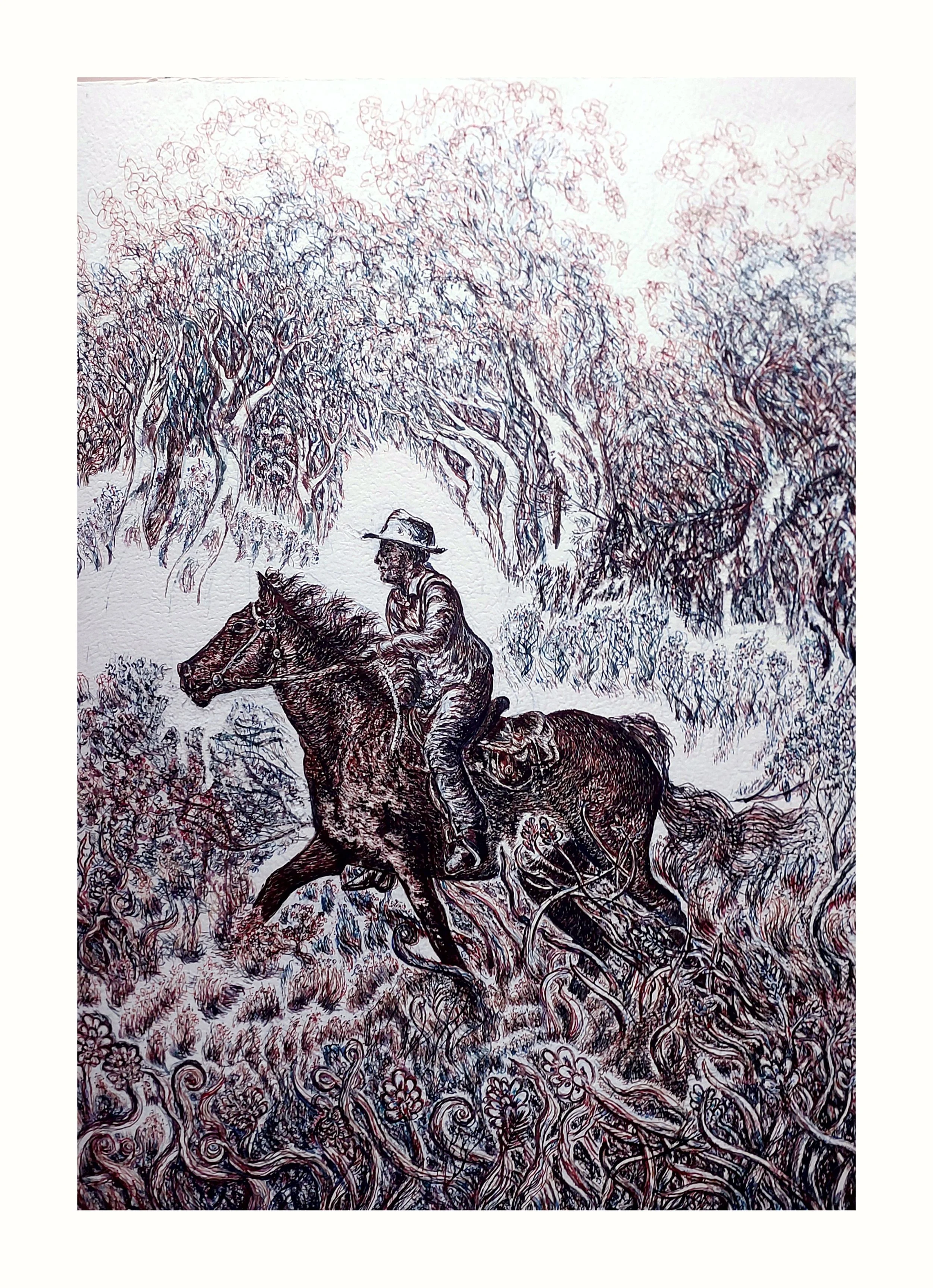 SOLD

Helen Duley "Portrait of my Father the Drover"

Ink on watercolour paper

93cm x 72cm $695
